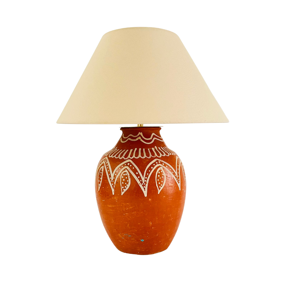 Antique Pottery Lamp