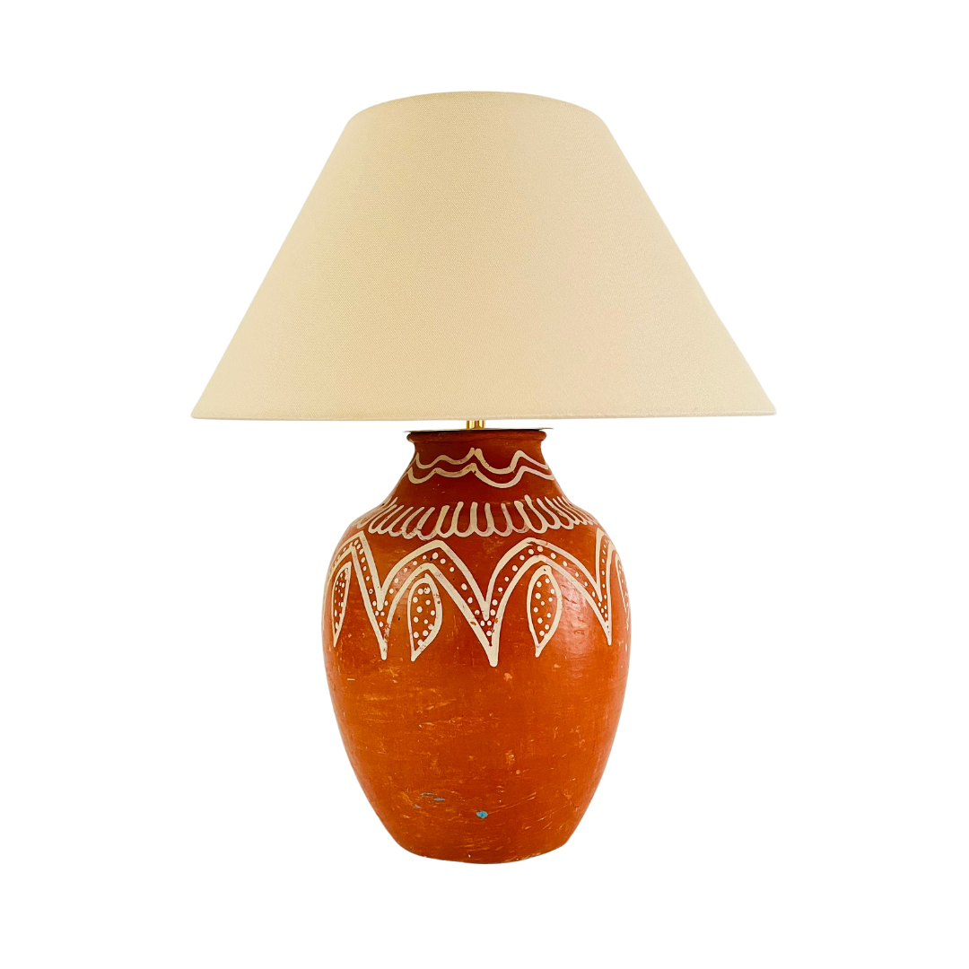 Antique Pottery Lamp