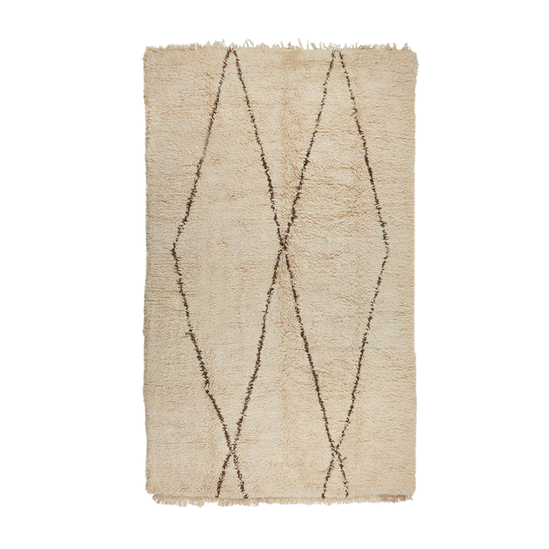 No. R0003 Vintage Beni Ourain Rug