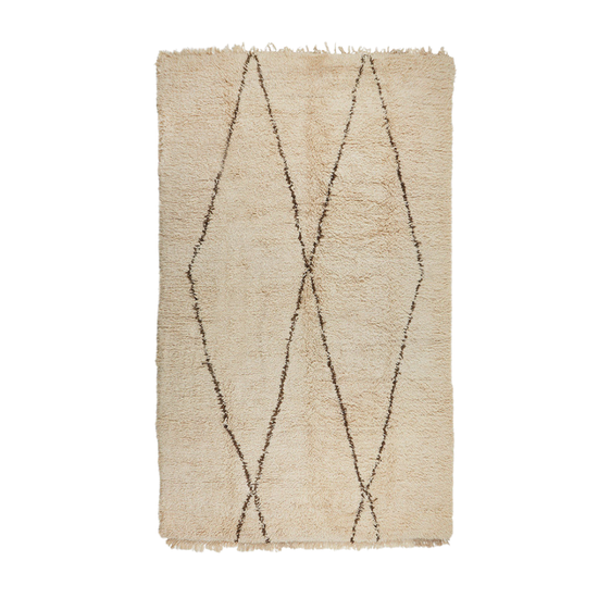 No. R0003 Vintage Beni Ourain Rug