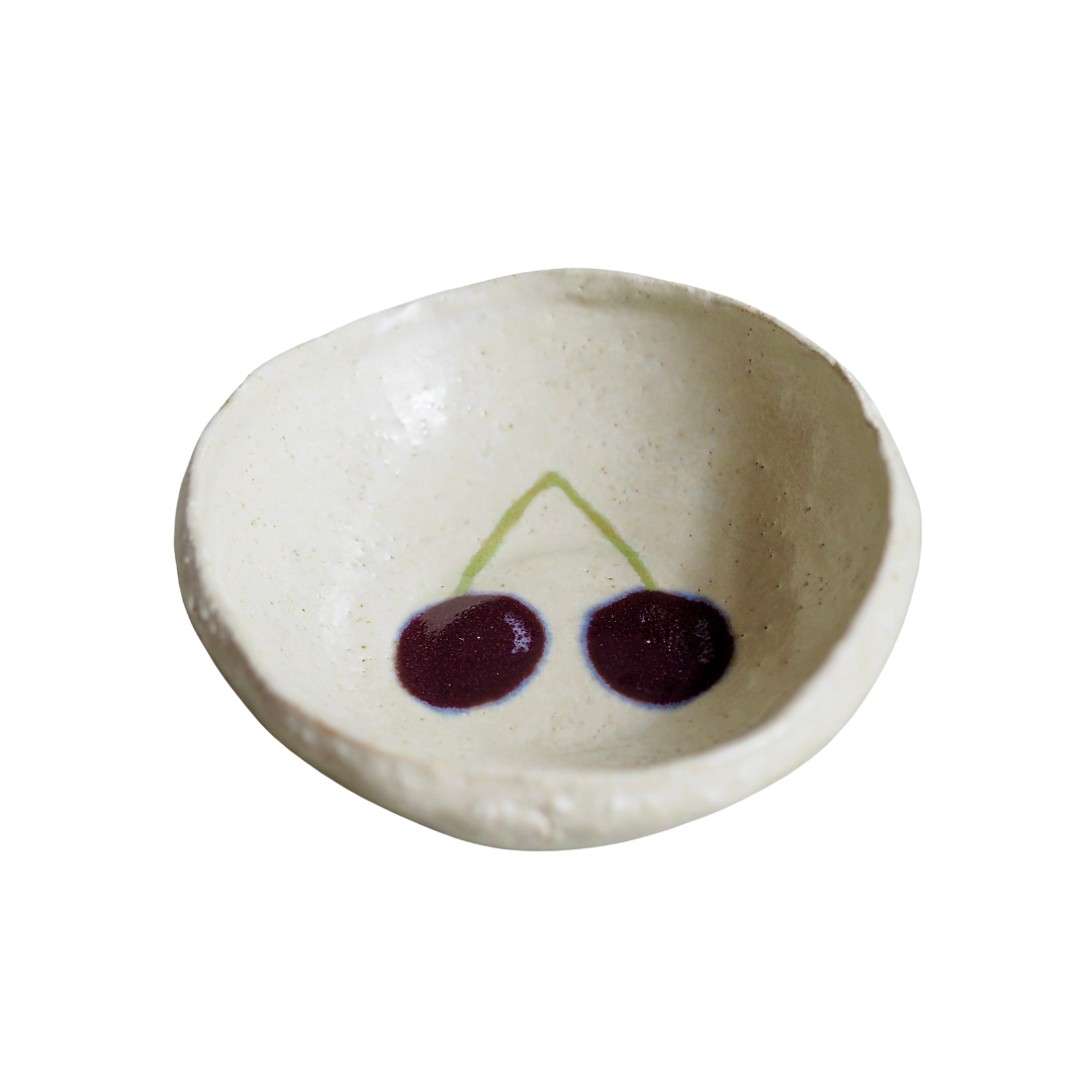 Handmade Mini Black Cherry Ceramic Condiment Bowls