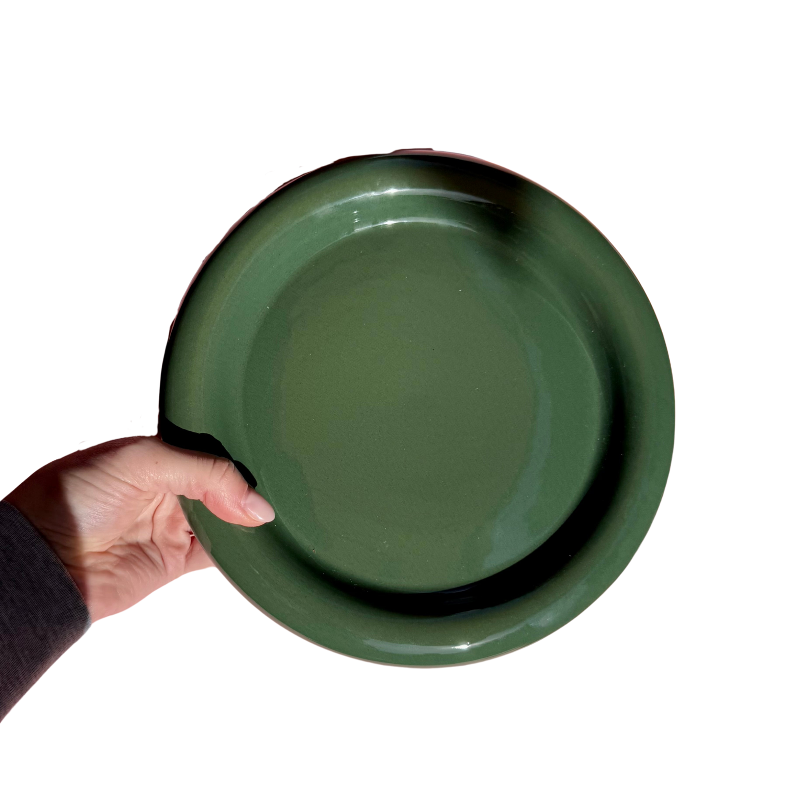 Tostadita Plate Small - Dark Green