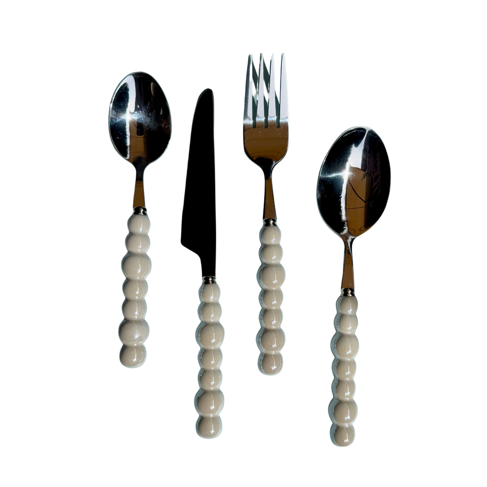 Perlita Cutlery Set - White