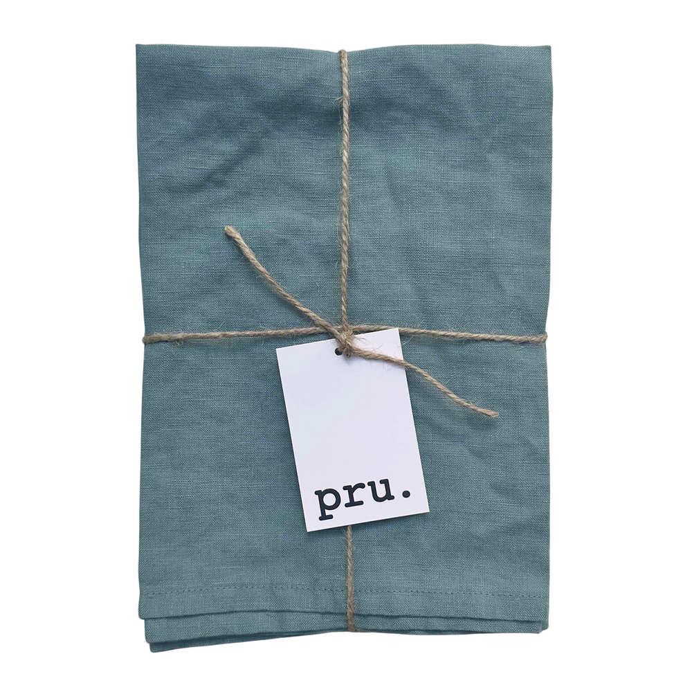 100% Linen Napkins OEKO-TEX® Certified – Duck Egg Blue X2