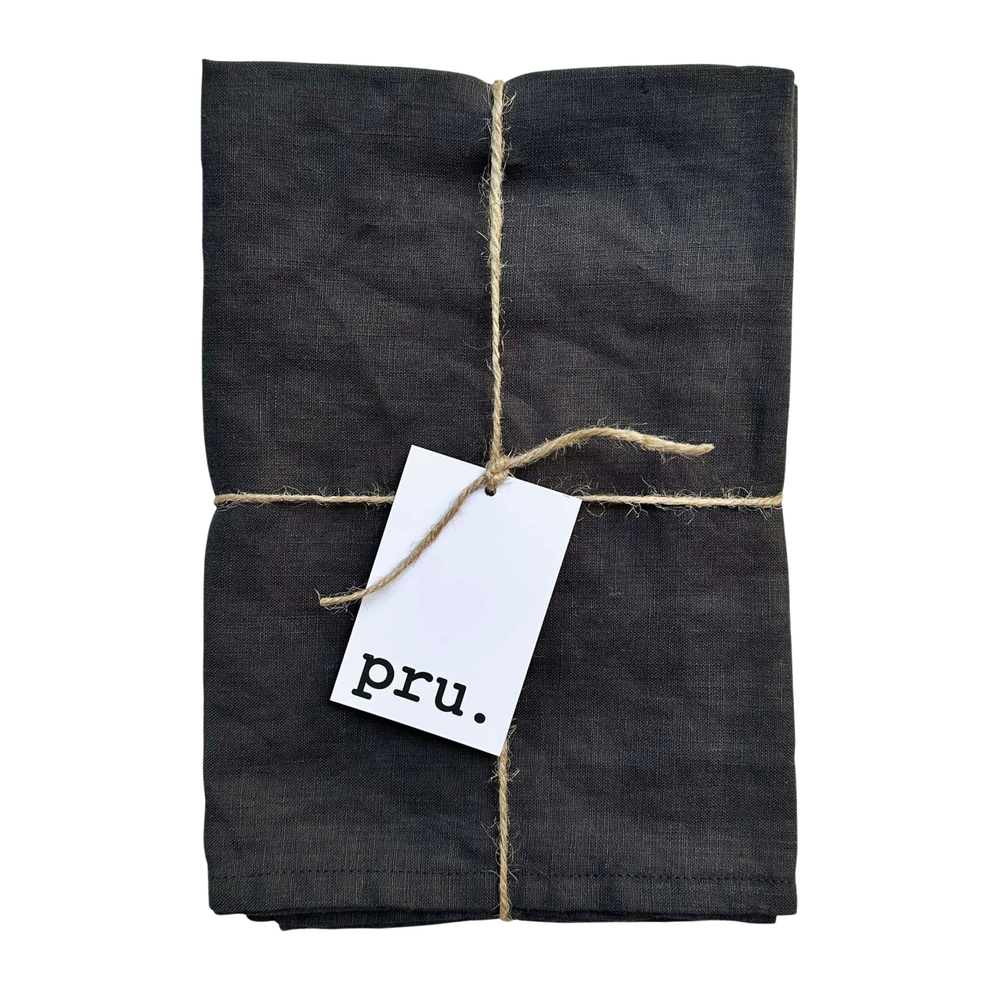 100% Linen Napkins OEKO-TEX® Certified – Charcoal X2