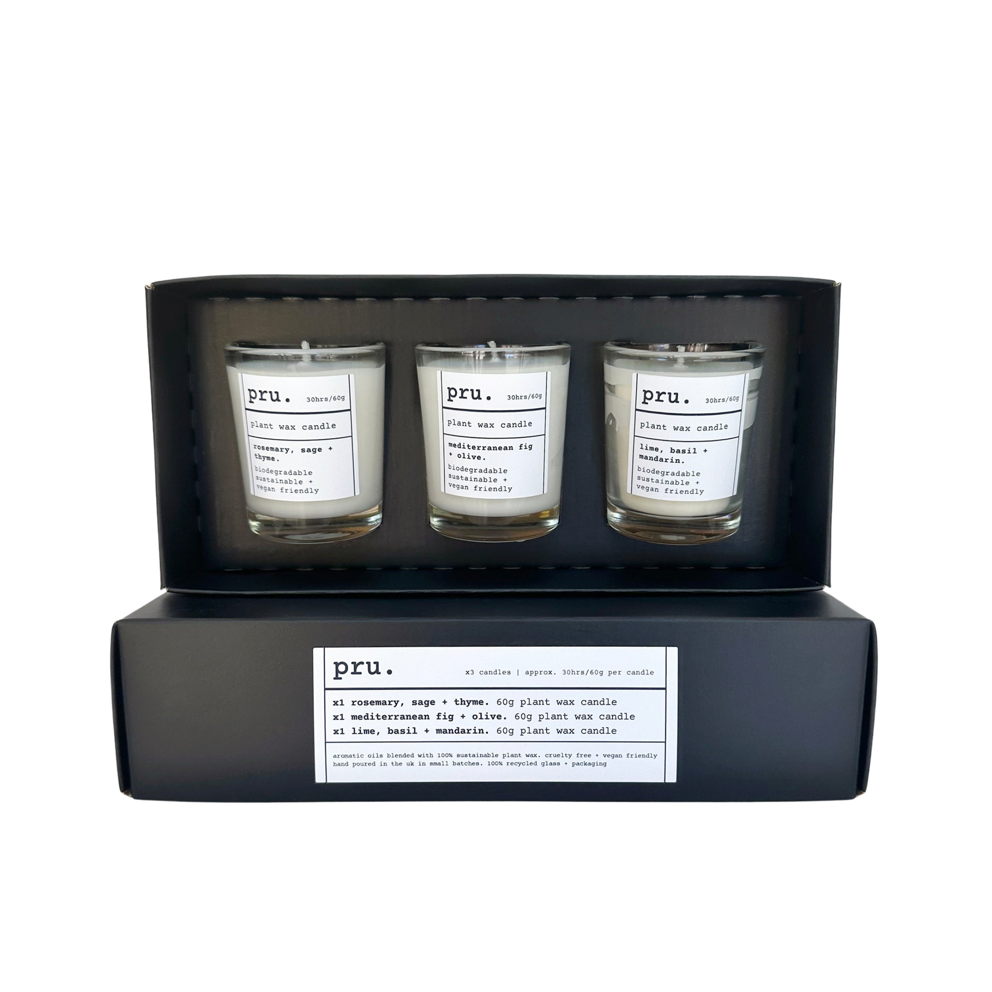 100% Plant Wax Mini Candle Gift Set