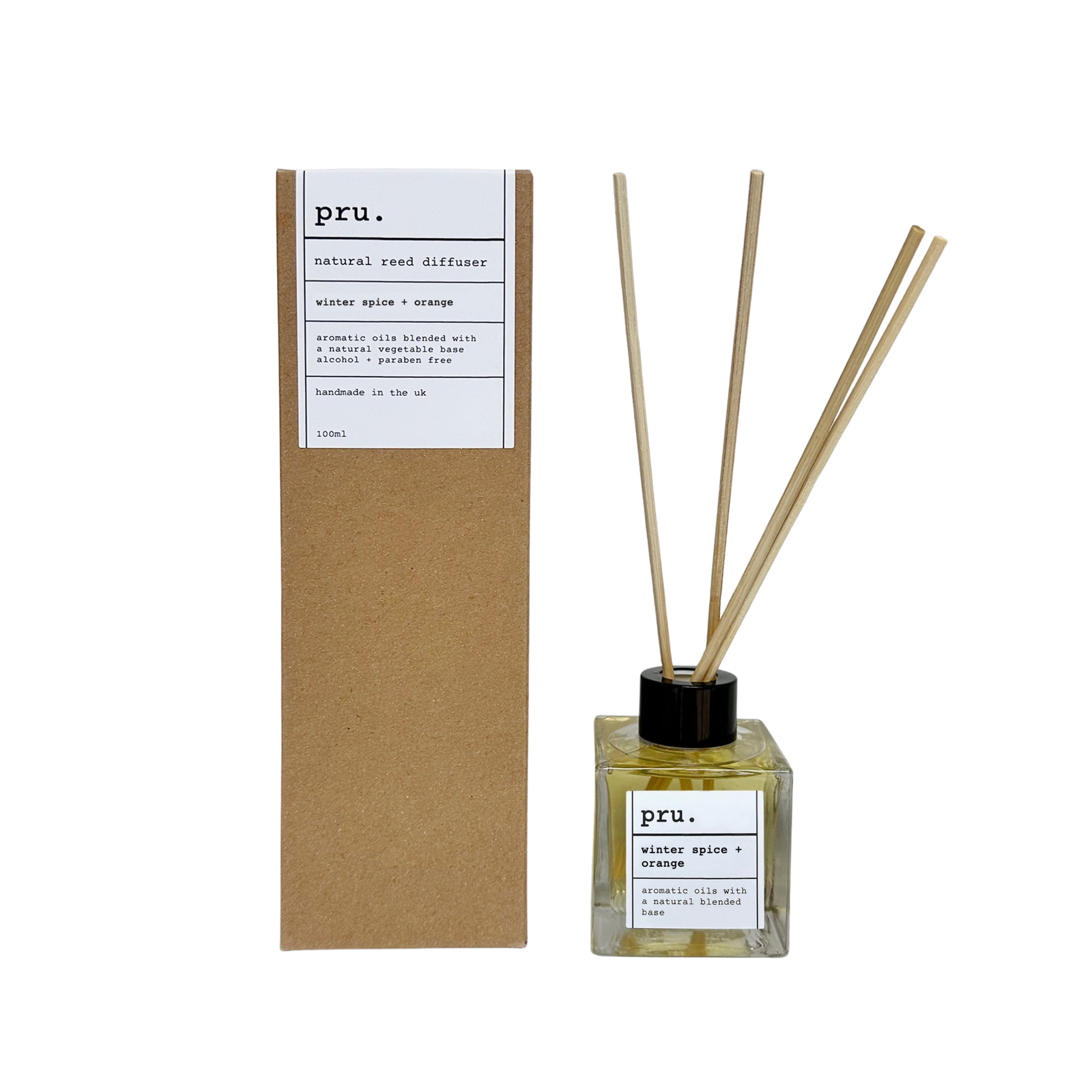 Natural Reed Diffuser Winter Spice + Orange