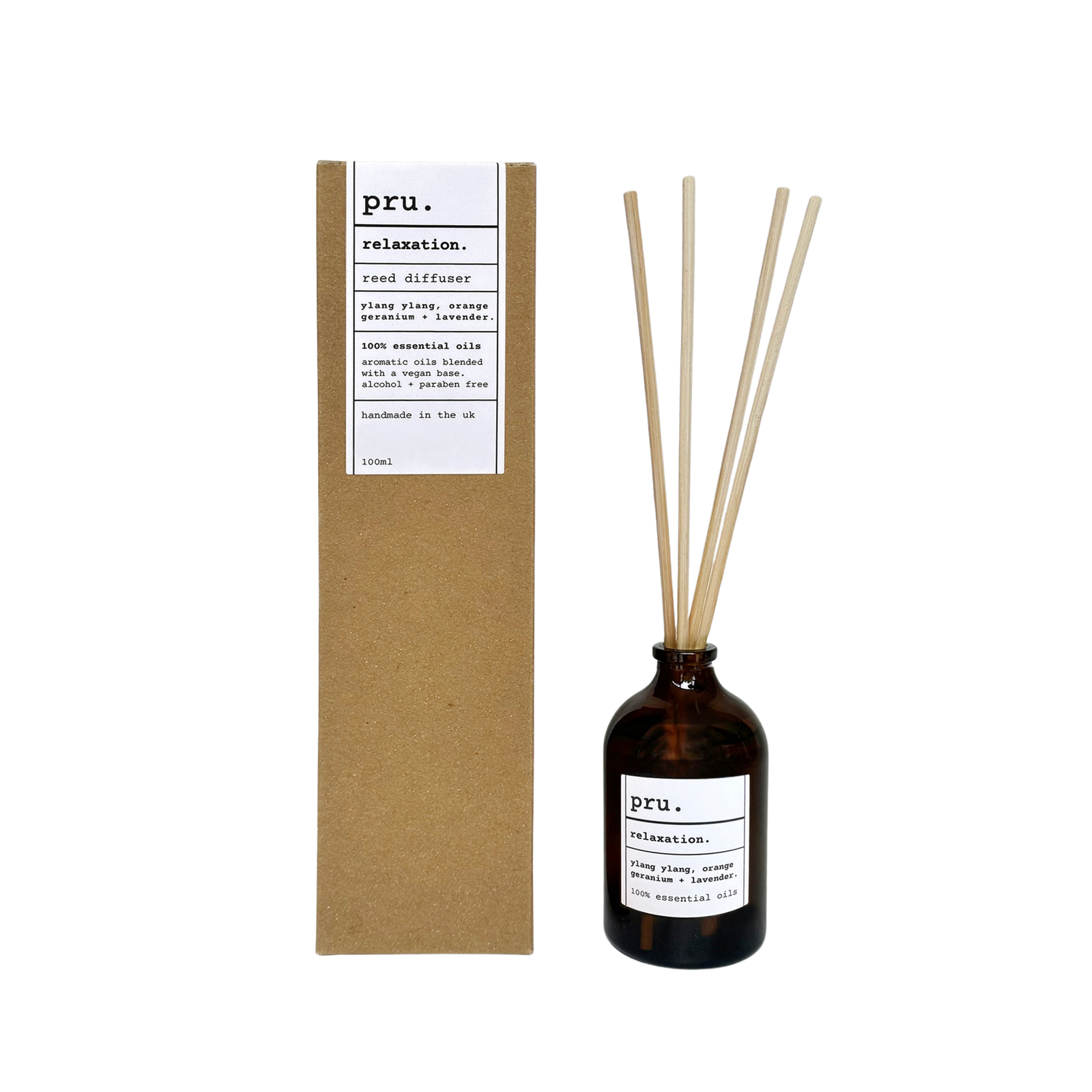 Apothecary 100% Essential Oil Diffuser 100ml -  Relaxation