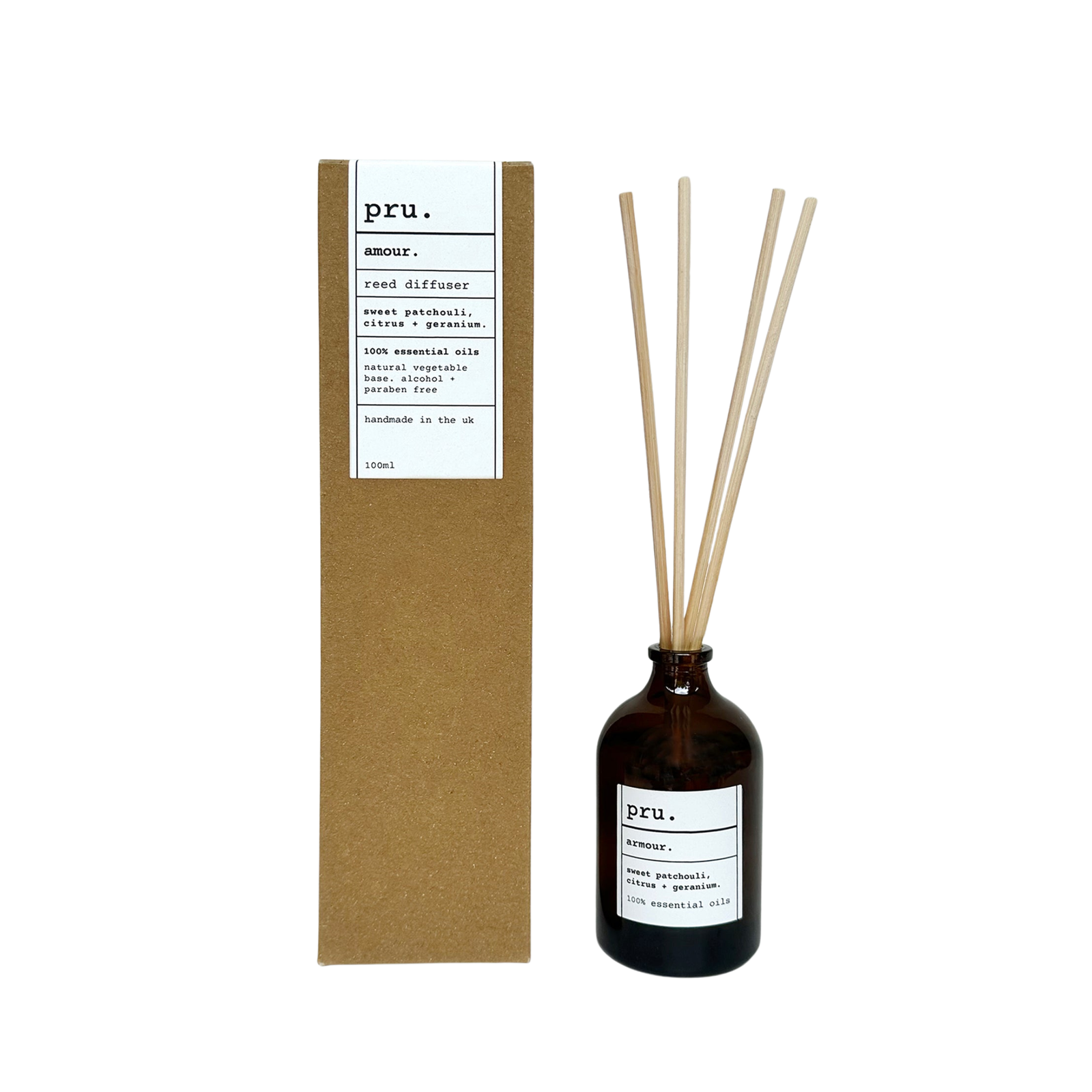 Apothecary 100% Essential Oil Diffuser 100ml -  Amour
