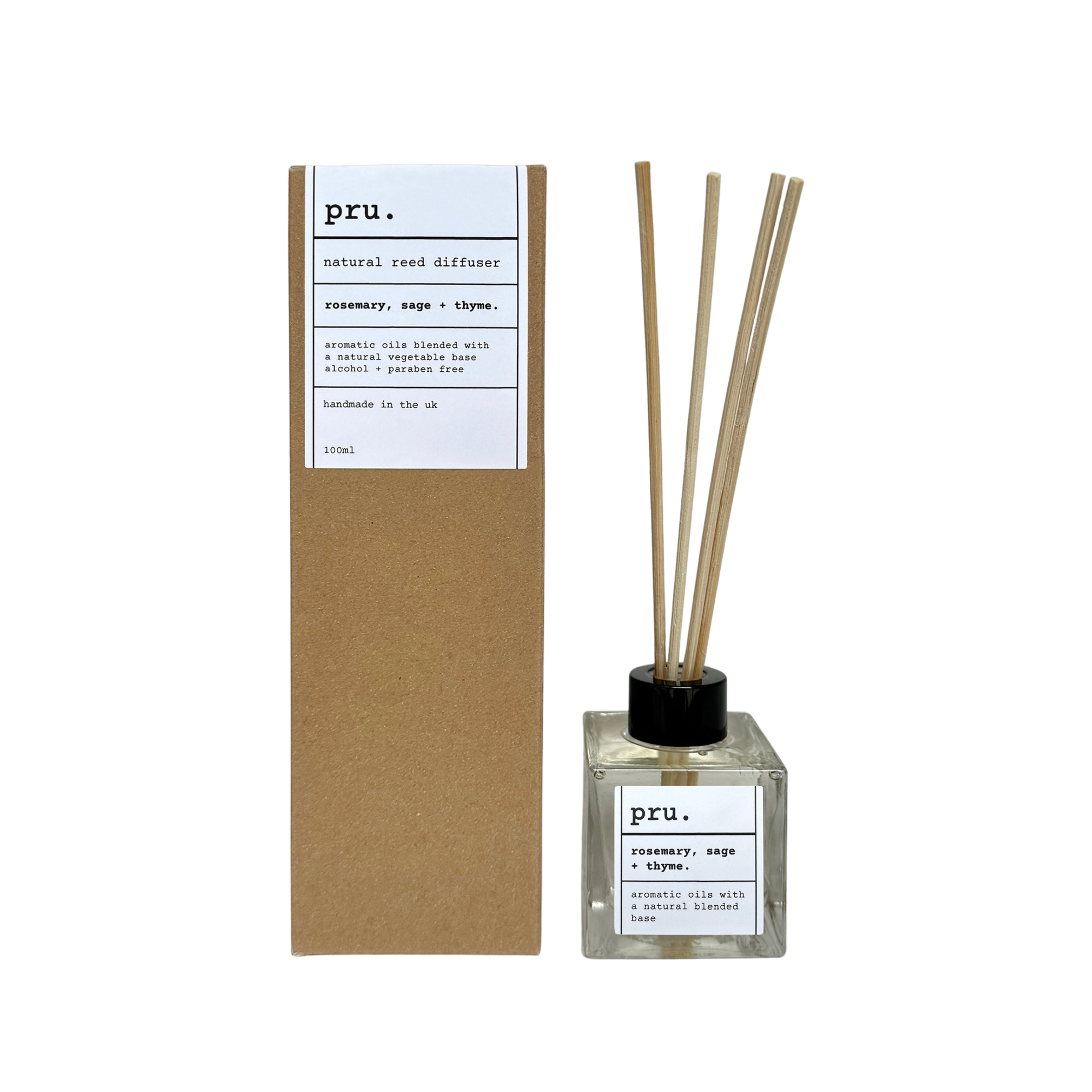 Natural Reed Diffuser Rosemary, Sage + Thyme