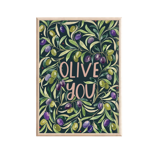 Olive You Art Print