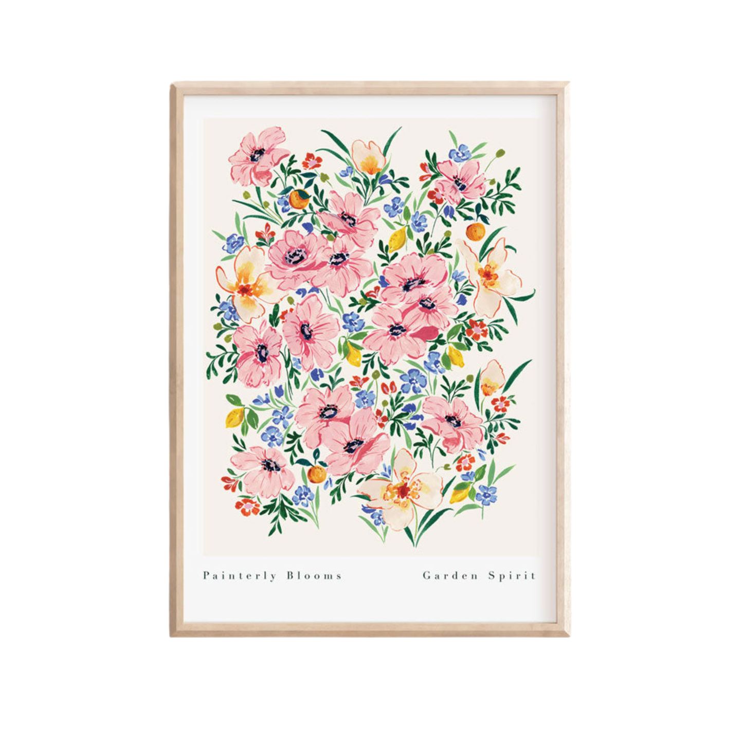 Painterly Blooms Art Print