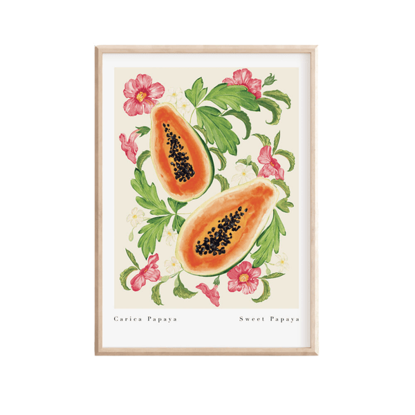 Sweet Papaya Art Print-