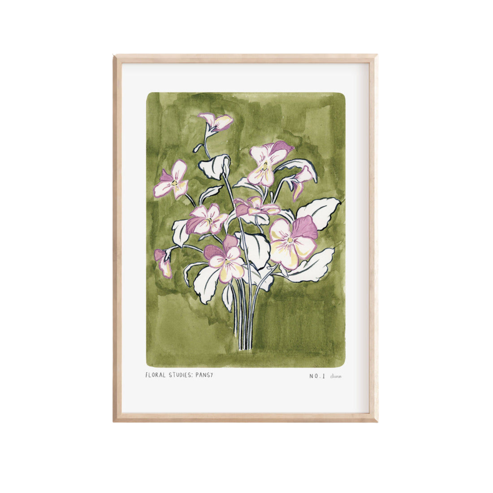 Pansy Art Print