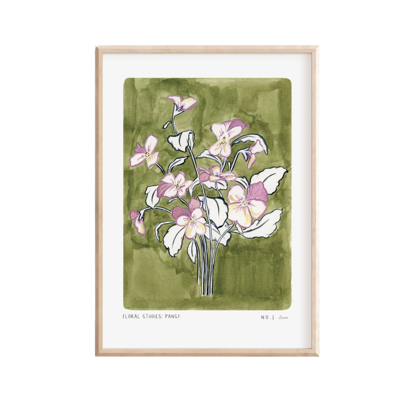 Pansy Art Print