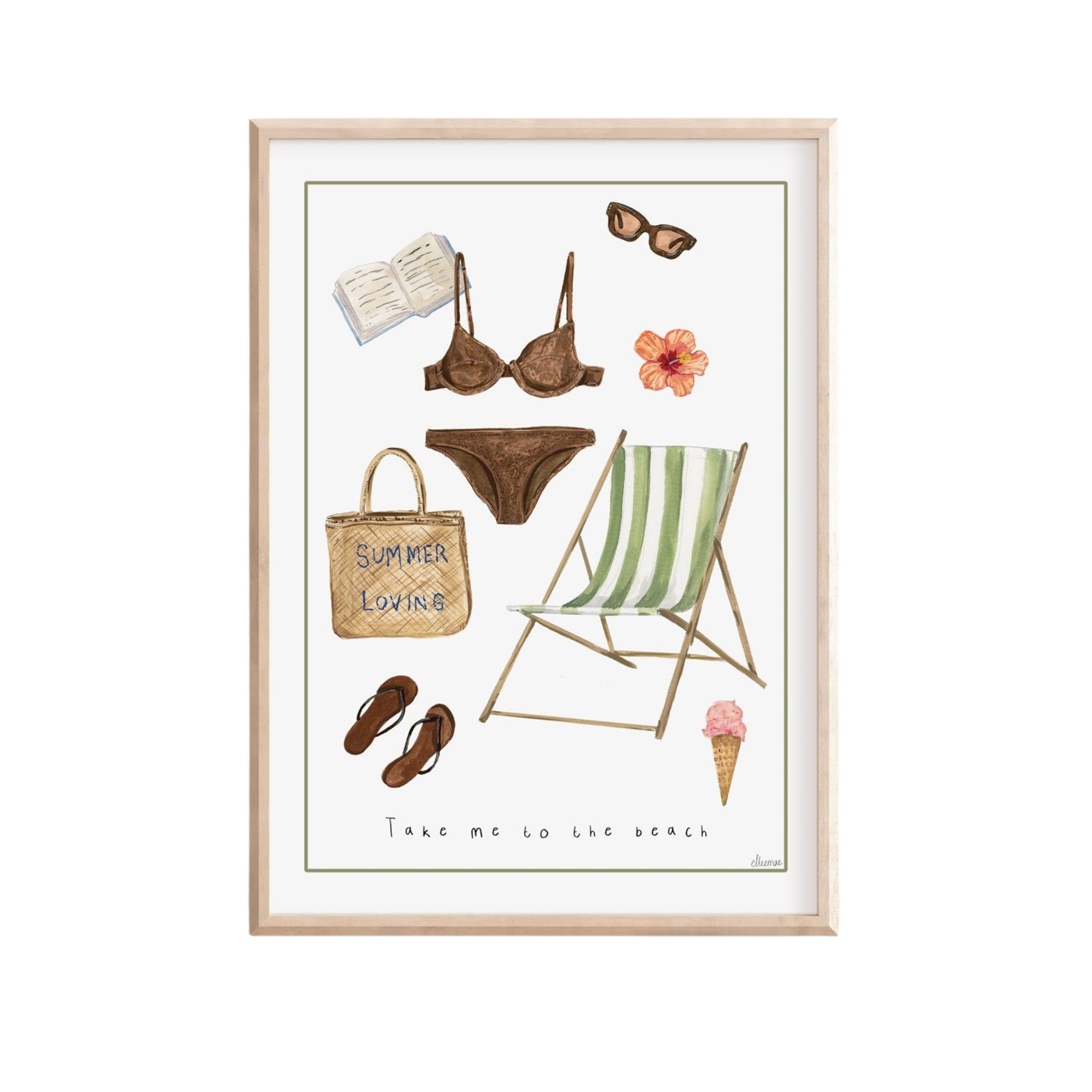 Take me to the beach Art Print
