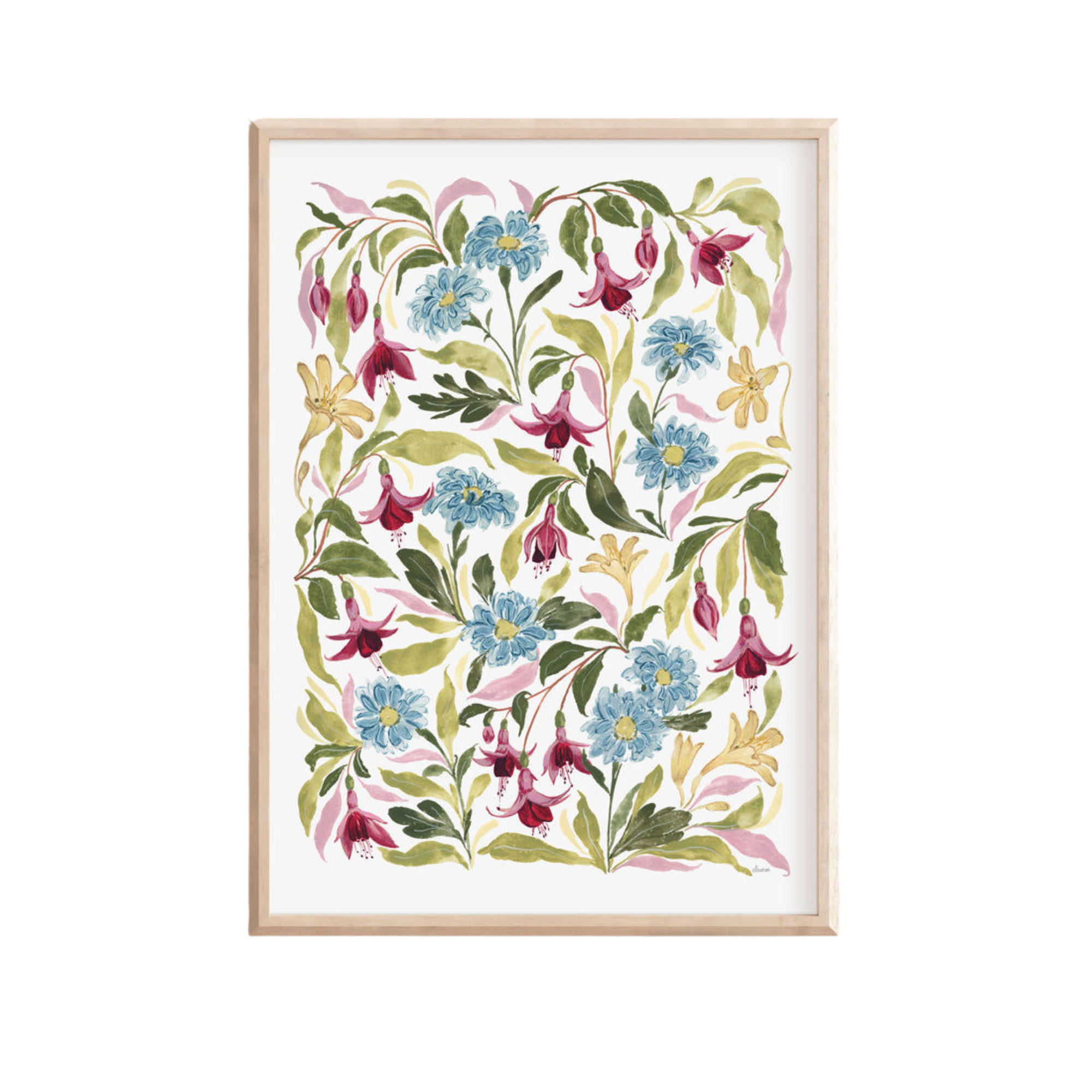Trailing Fuchsia Art Print