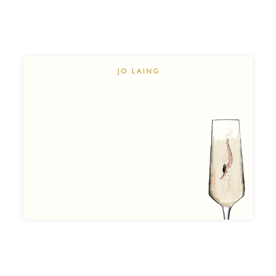 Champagne Splash Notecards