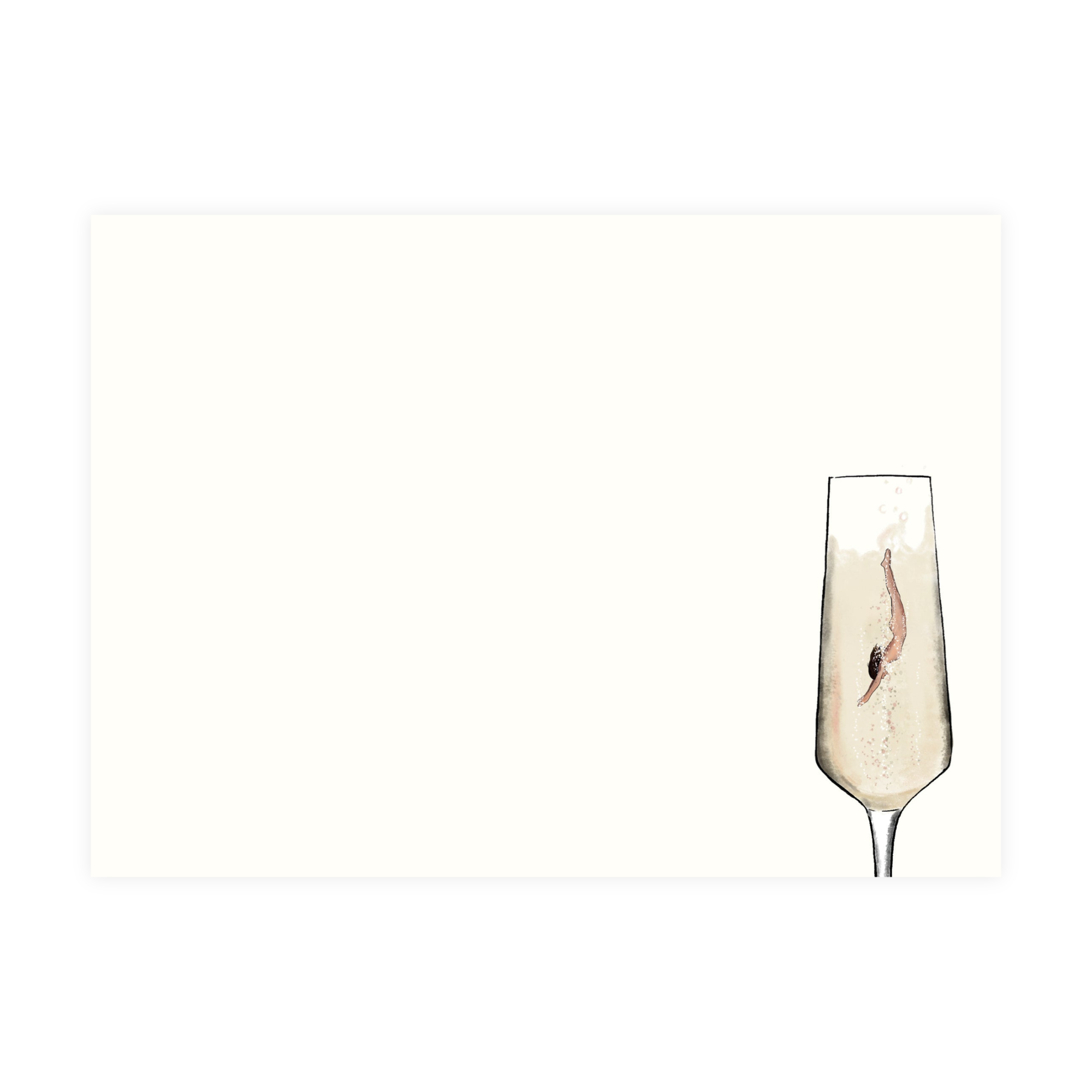 Champagne Splash Notecards