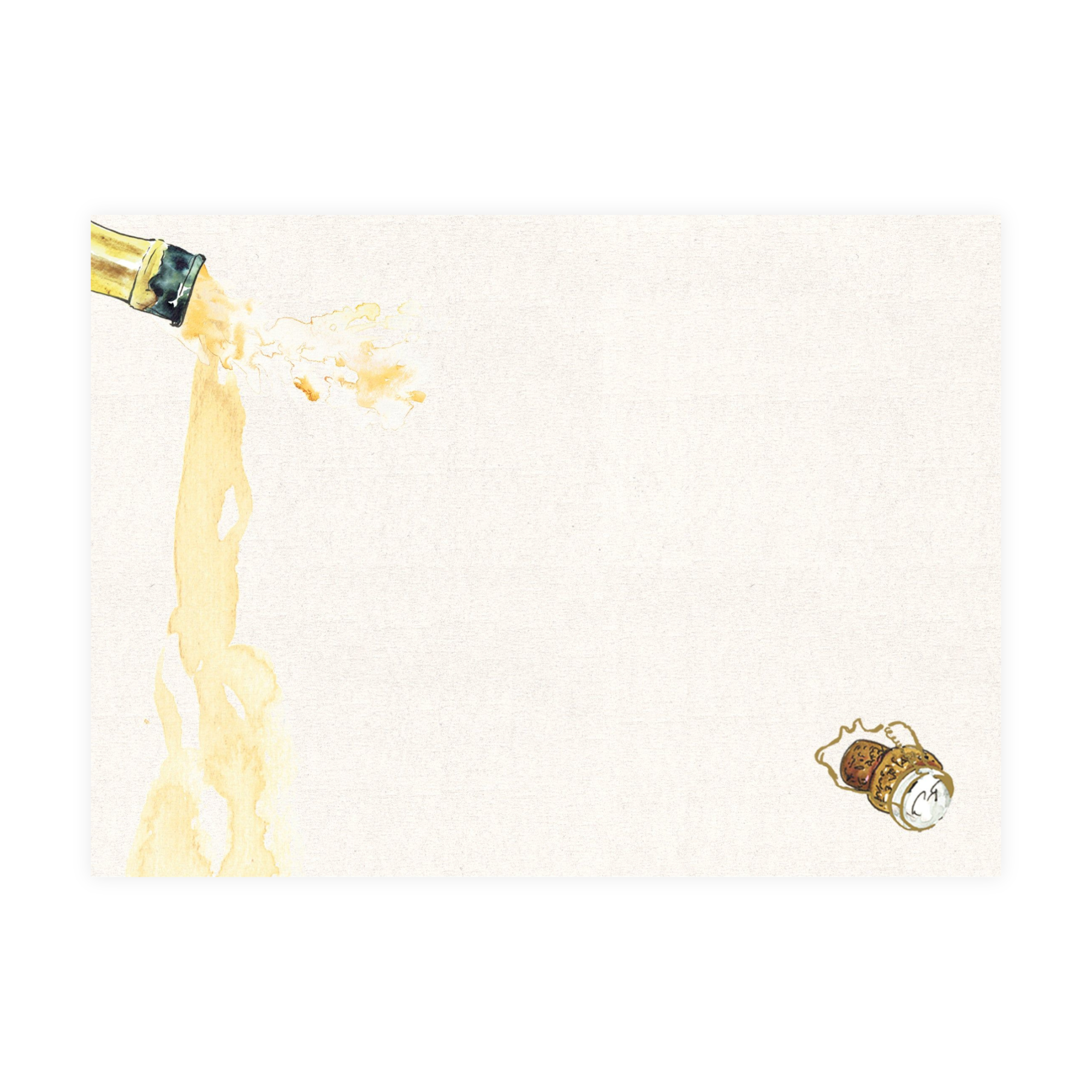 Champagne Popping Notecards