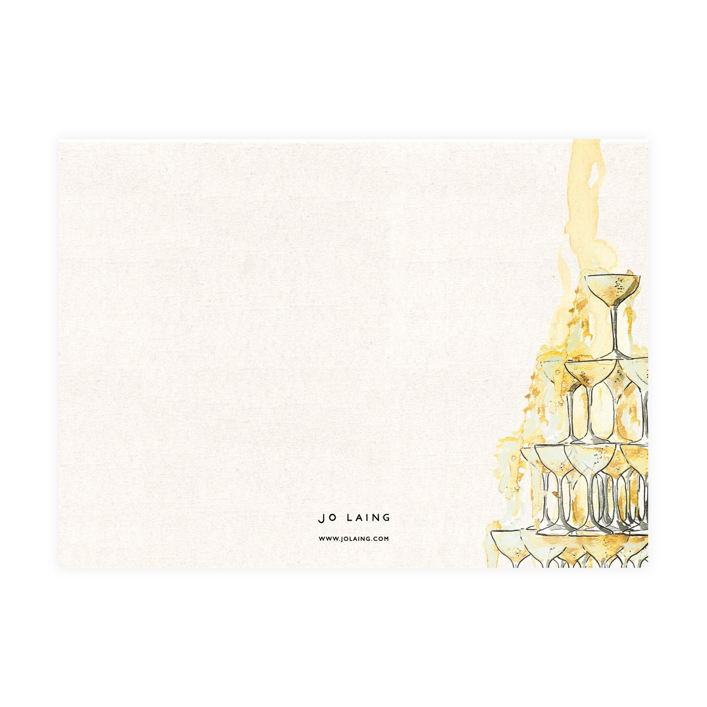 Champagne Popping Notecards