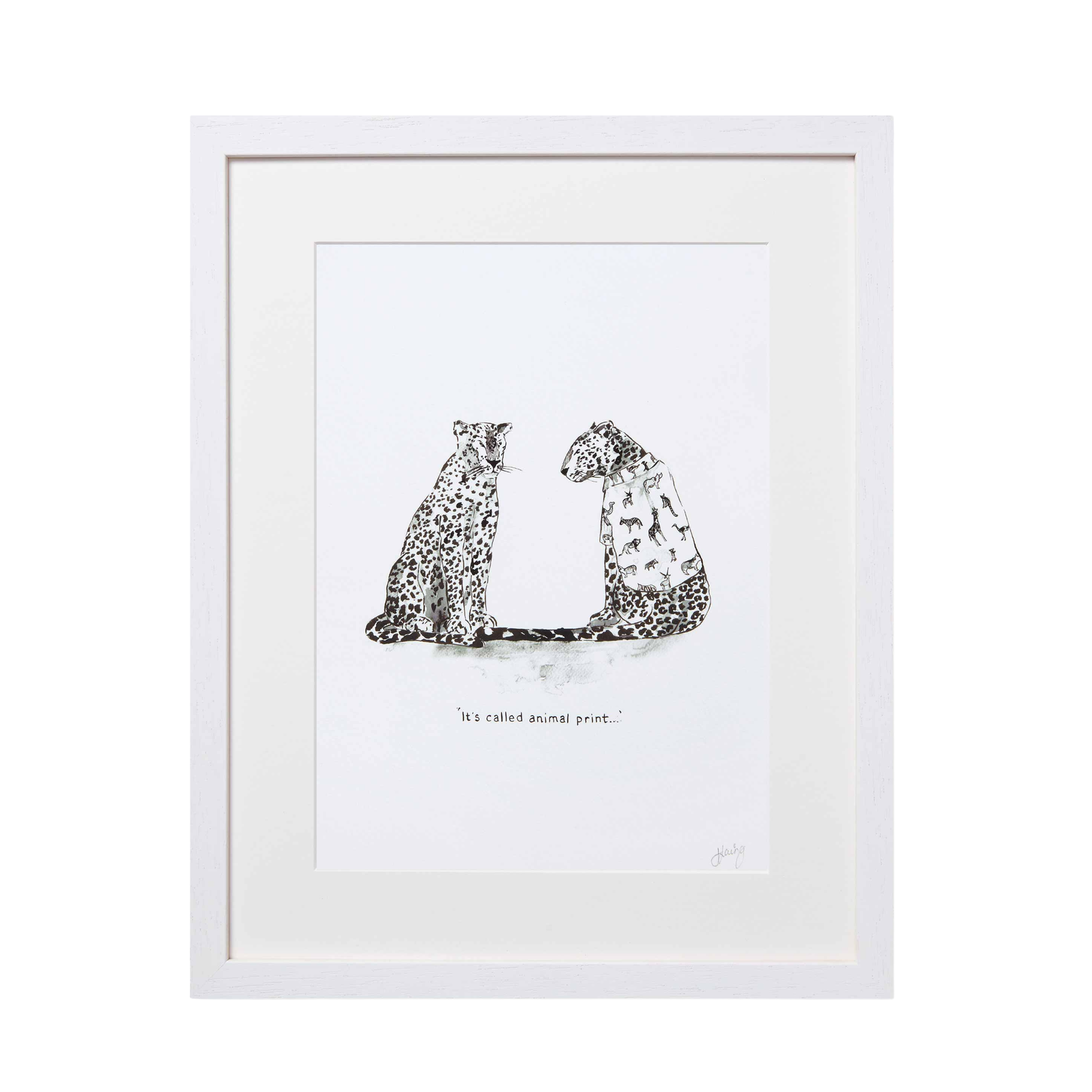 'Leopards in Vogue' Art Print