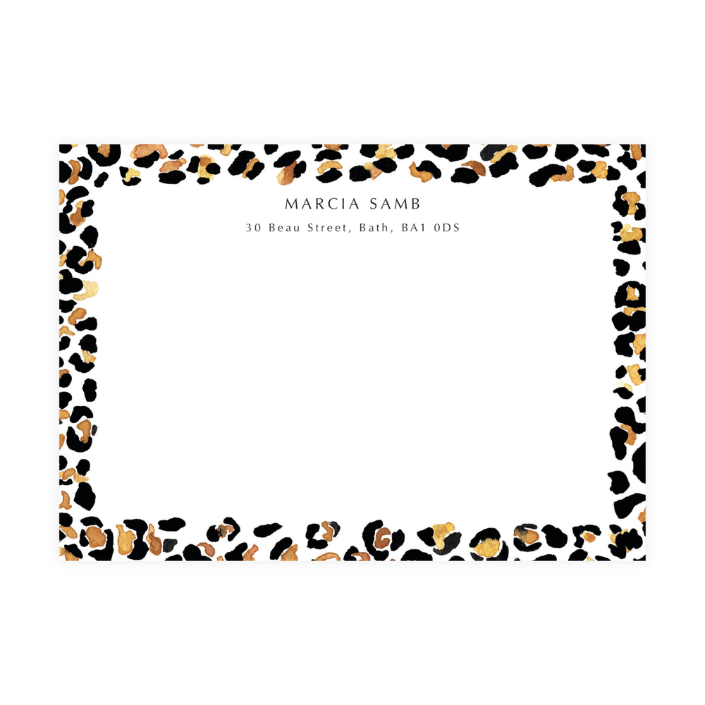 Leopard Print Notecards
