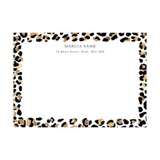 Leopard Print Notecards