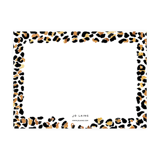 Leopard Print Notecards