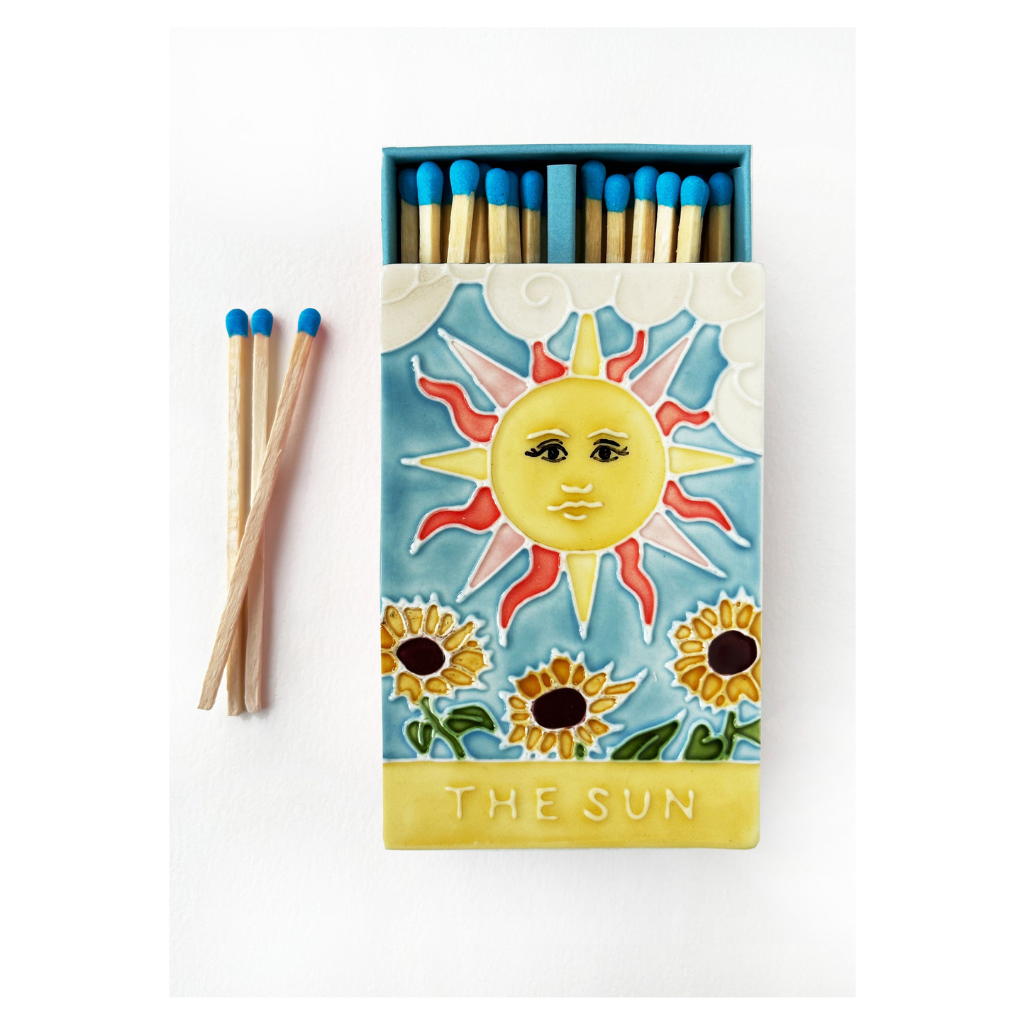 The Sun II Ceramic Matchbox