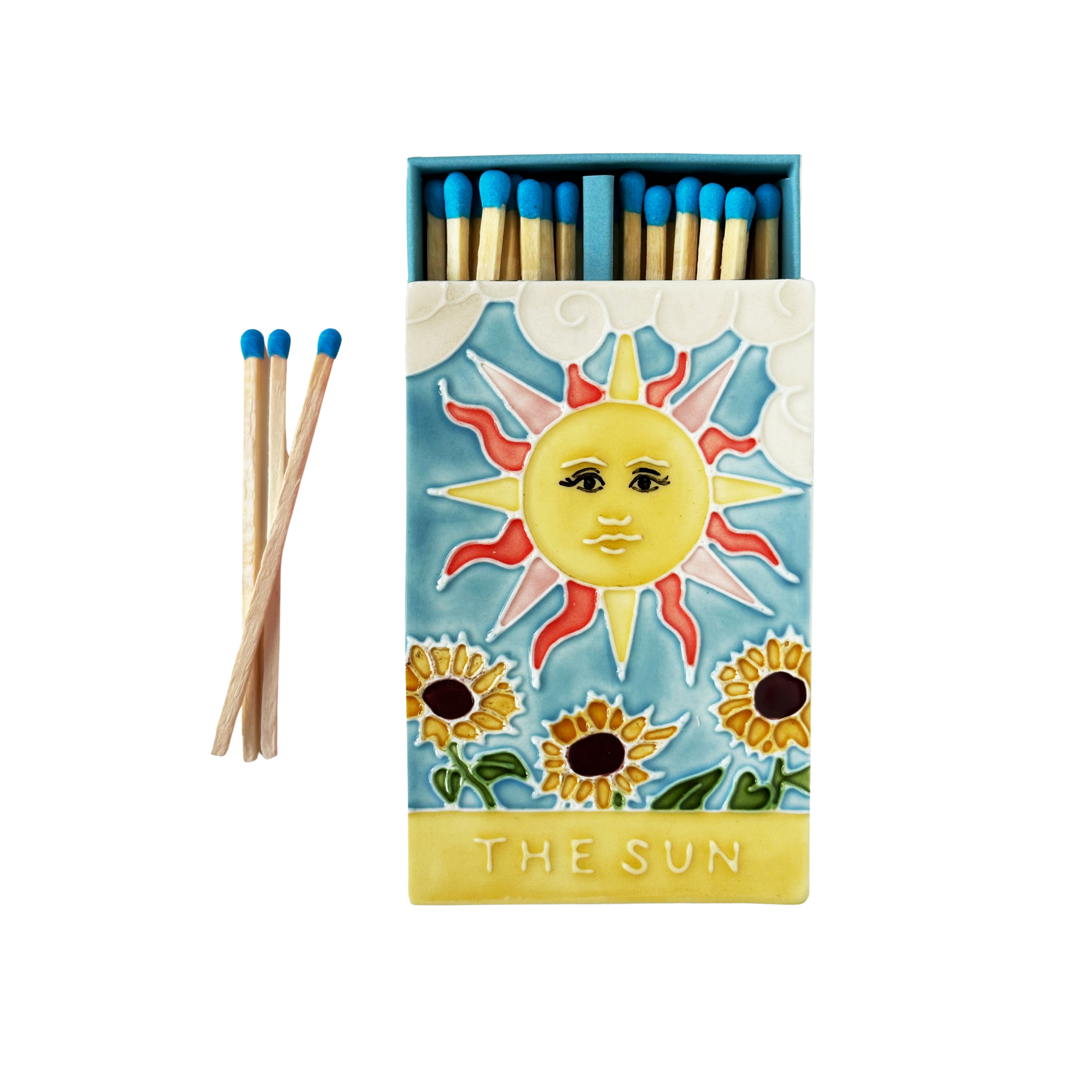 The Sun II Ceramic Matchbox