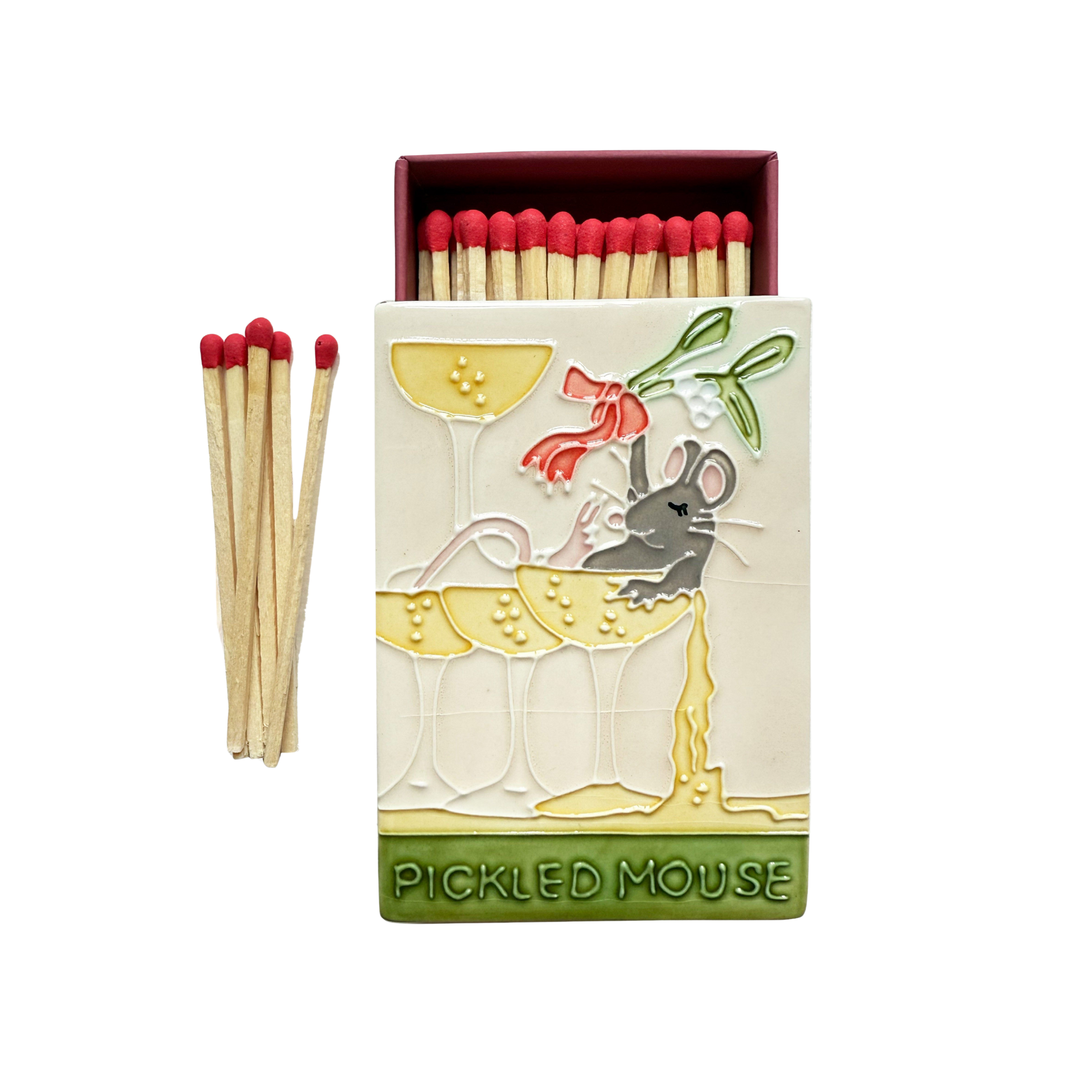 The Pickled Mouse Ceramic Matchbox