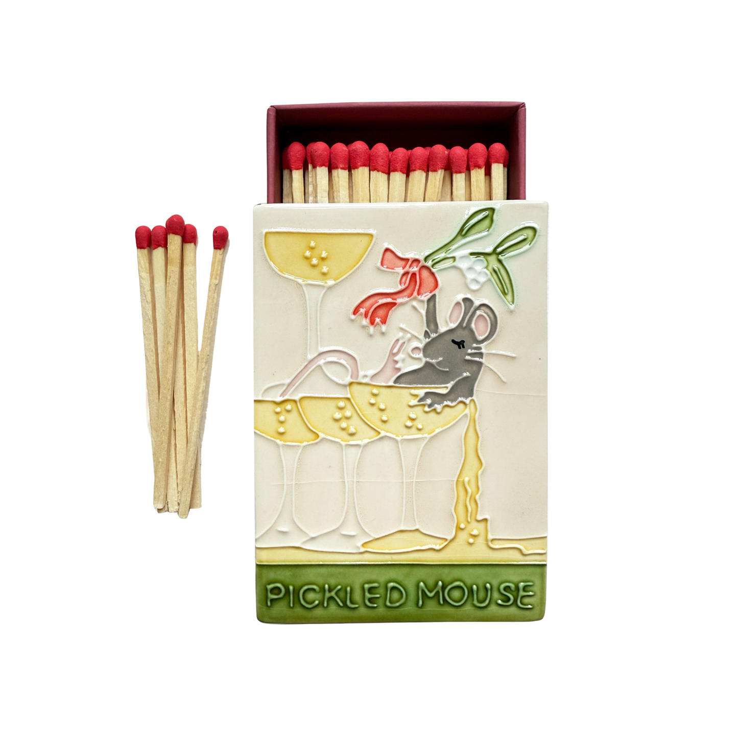 The Pickled Mouse Ceramic Matchbox