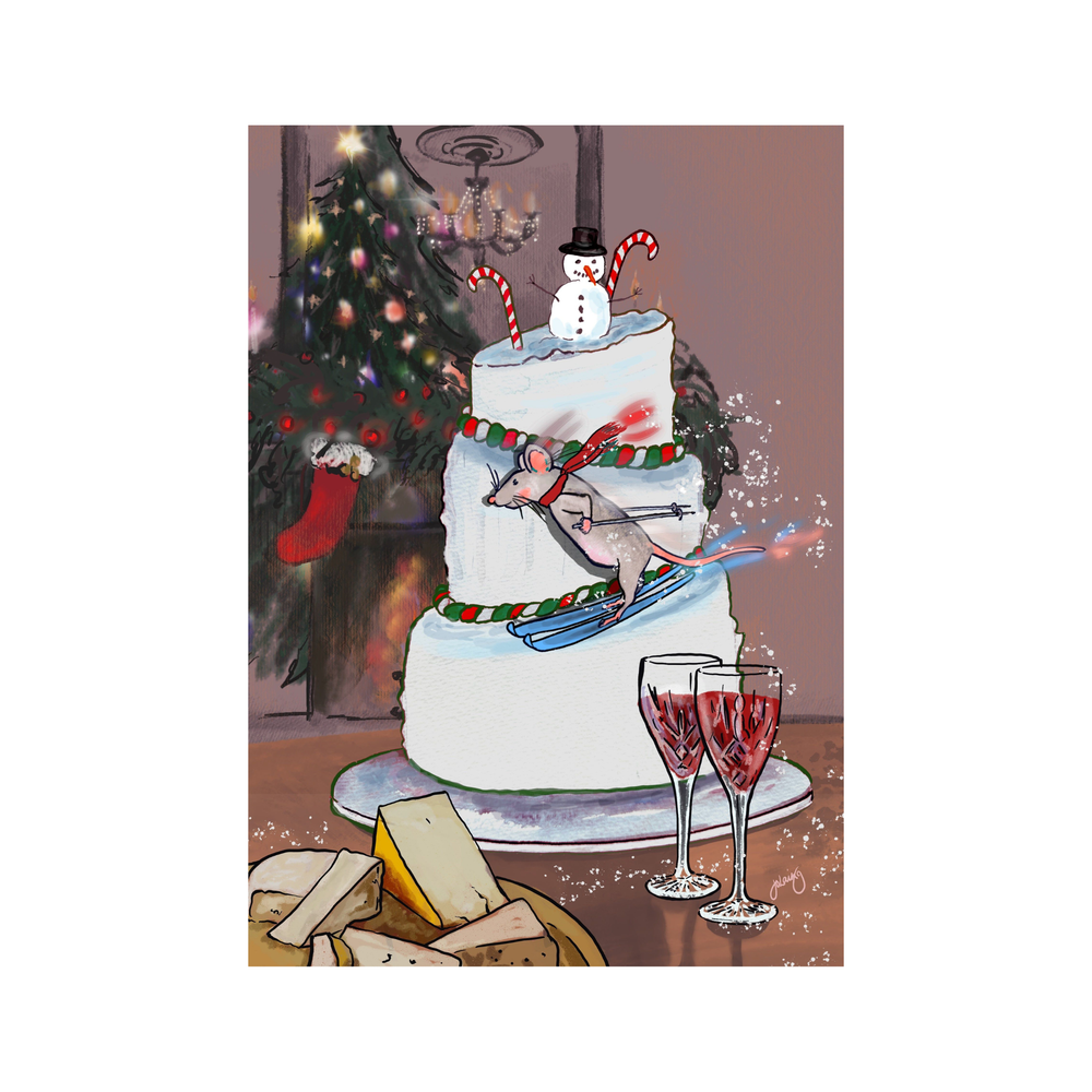 Spot Of Cheese Christmas Cards - Set of 6