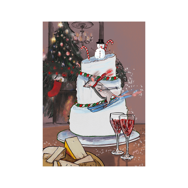 Spot Of Cheese Christmas Cards - Set of 6