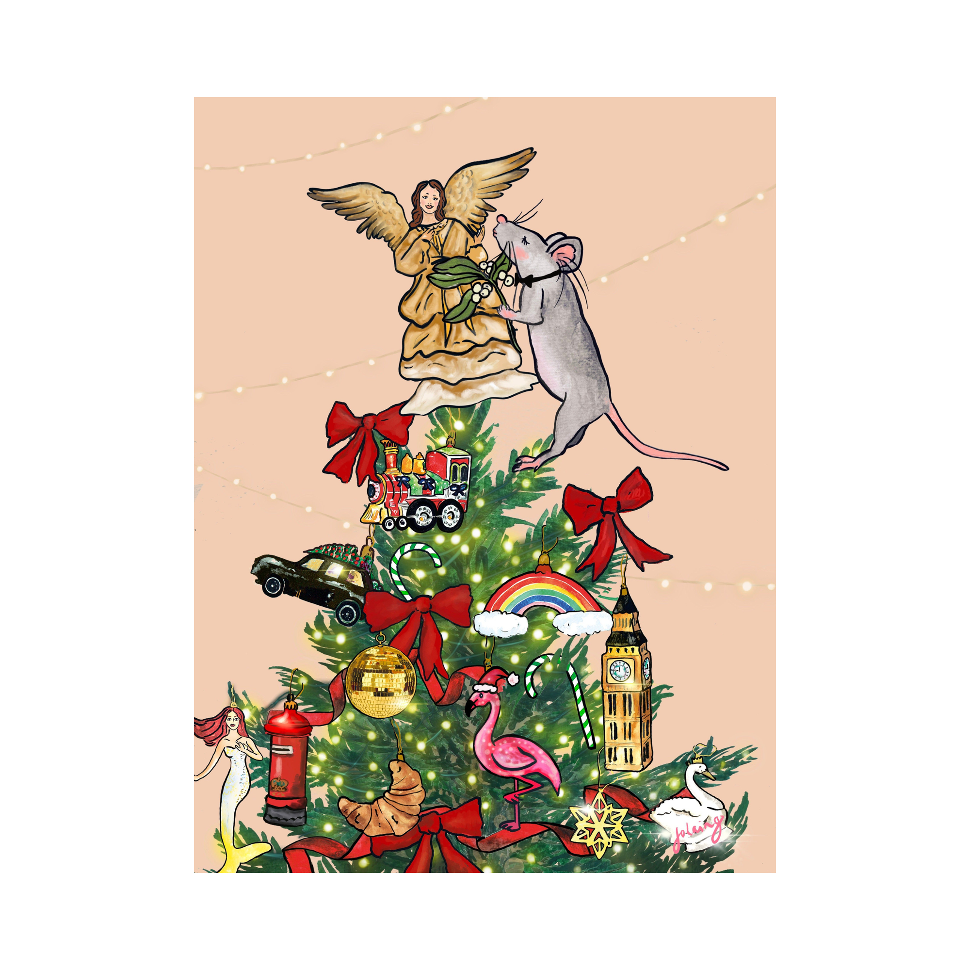 Mix and Mouse Christmas Cards - Set of 12