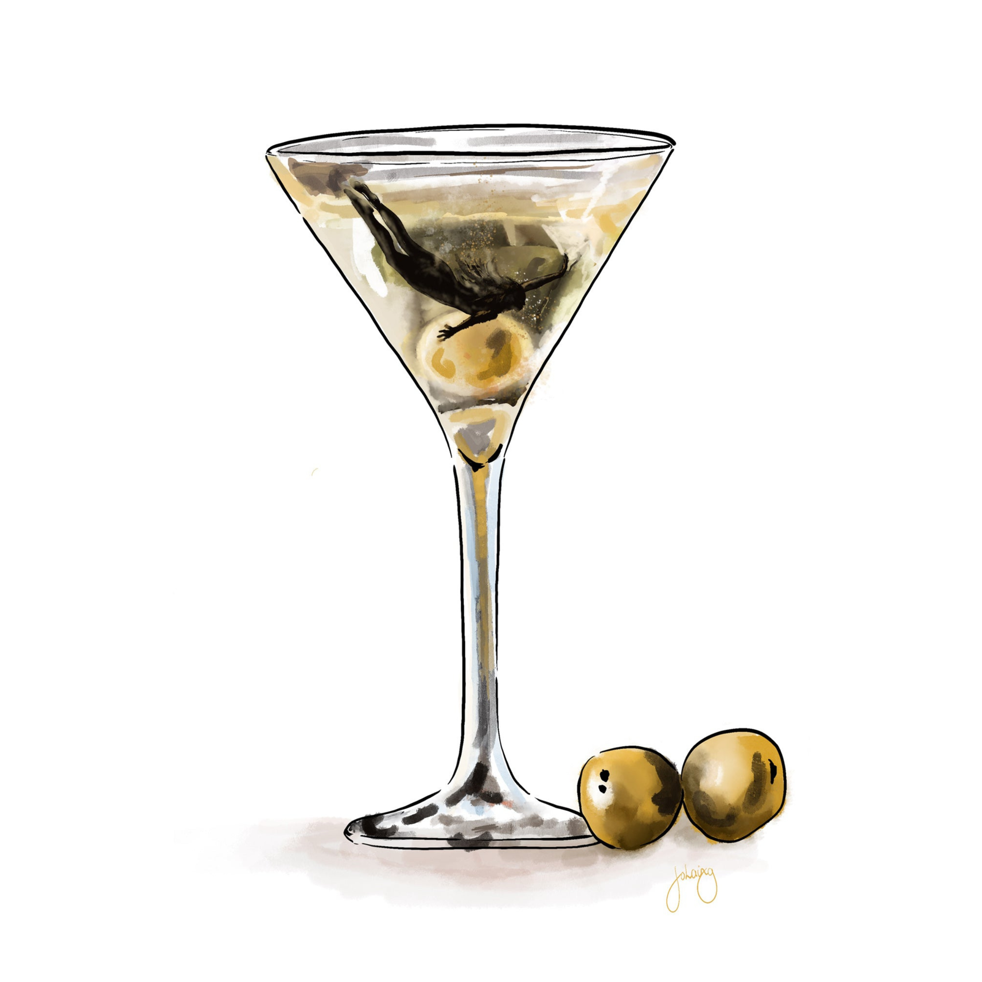 Martini Haze Art Print