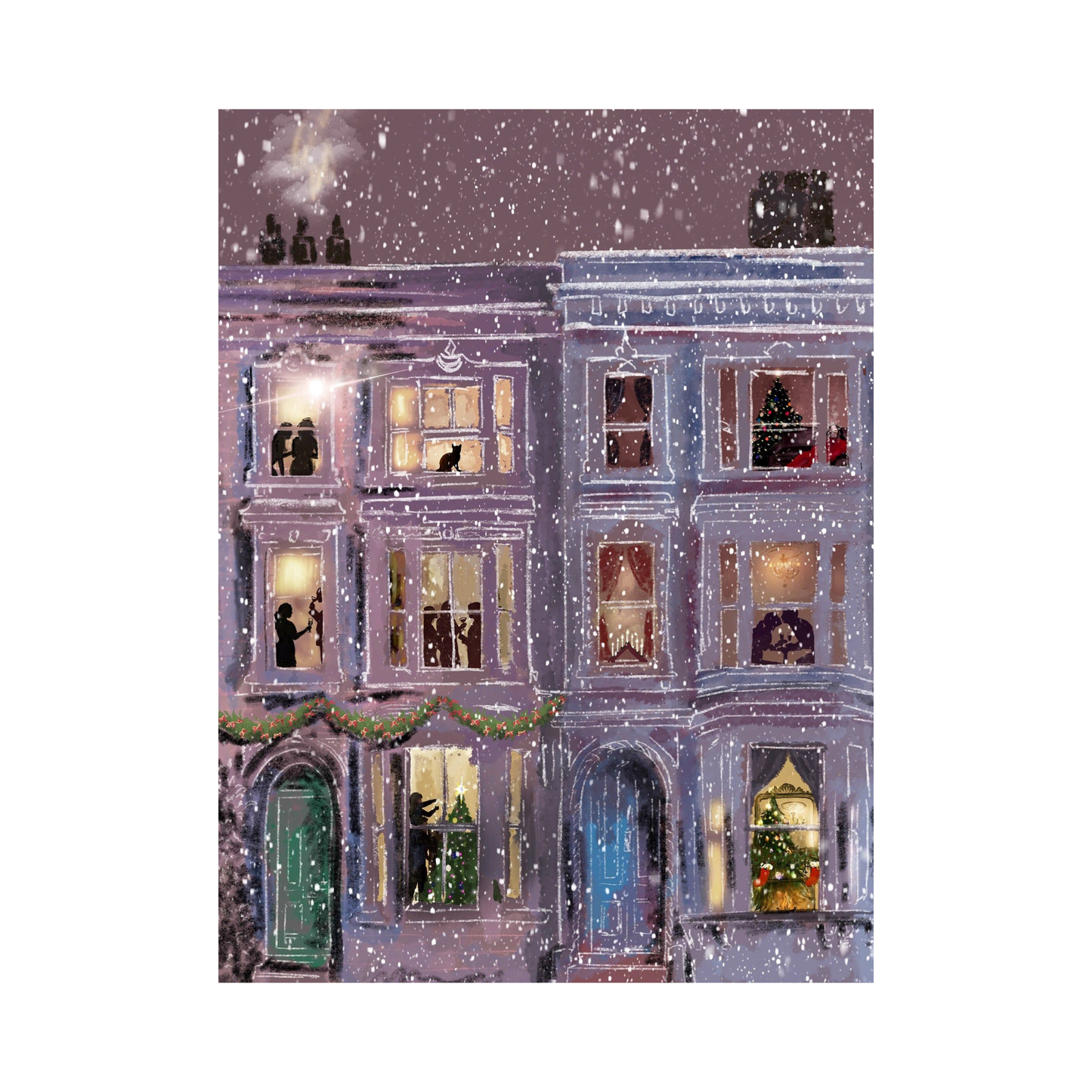 What Are You Doing Tonight Christmas Cards - Set of 6