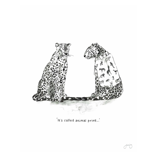 'Leopards in Vogue' Art Print