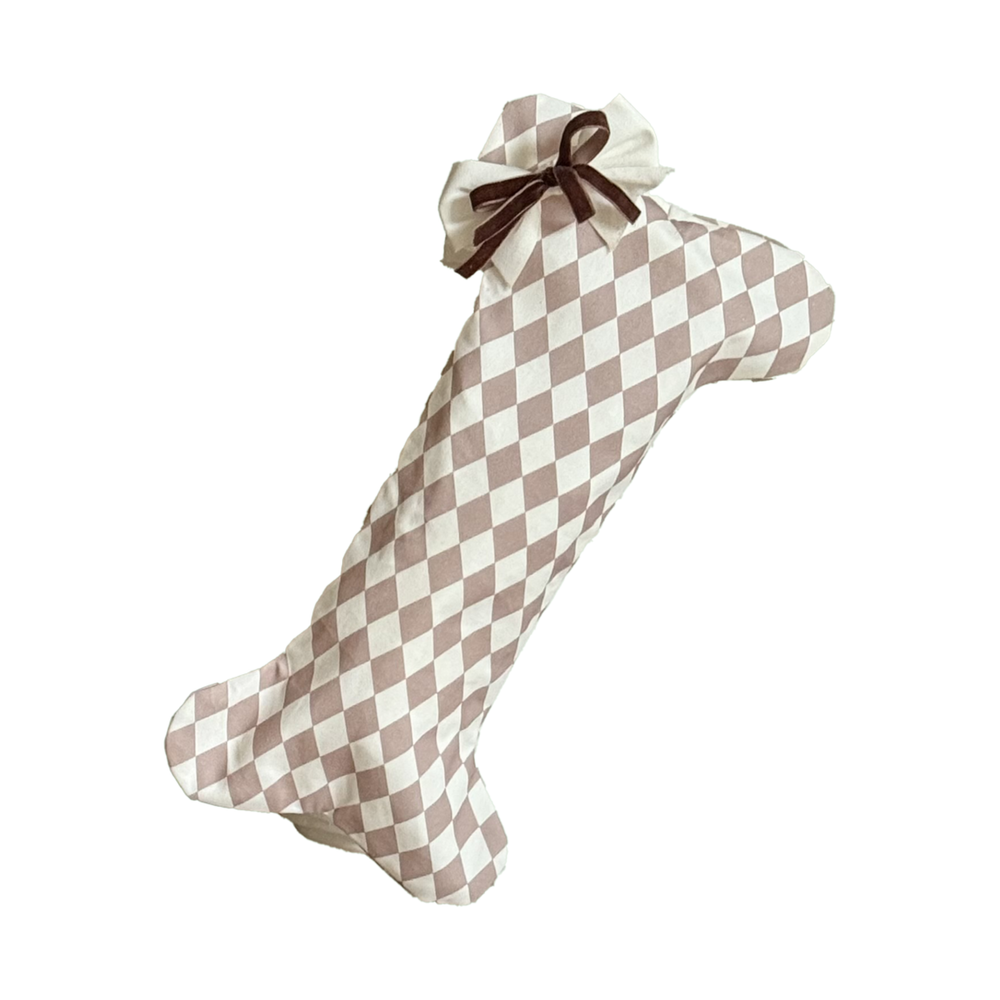 Harlequin Dog Stocking -  Chestnut Spice