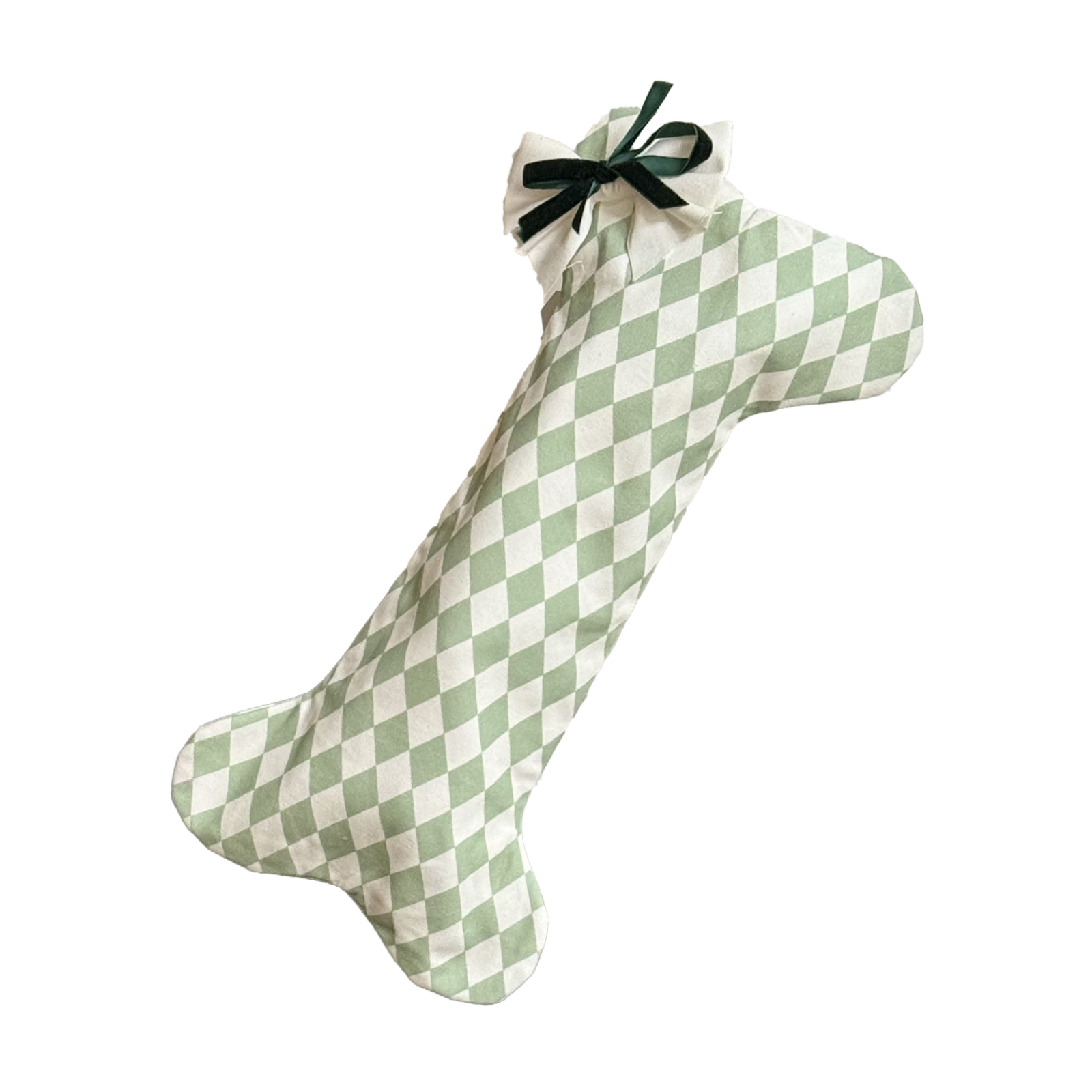 Harlequin Dog Stocking -  Winter Pine