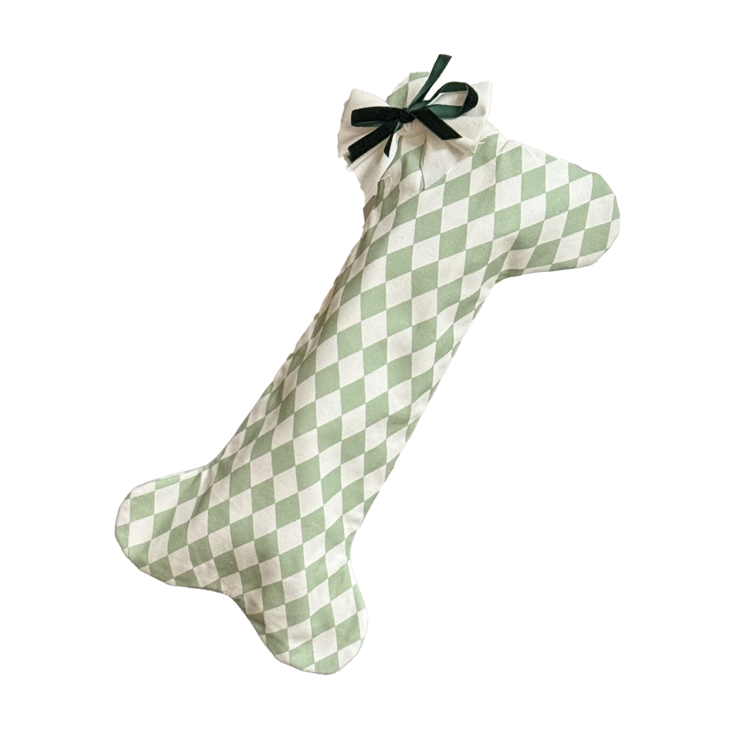 Harlequin Dog Stocking -  Winter Pine