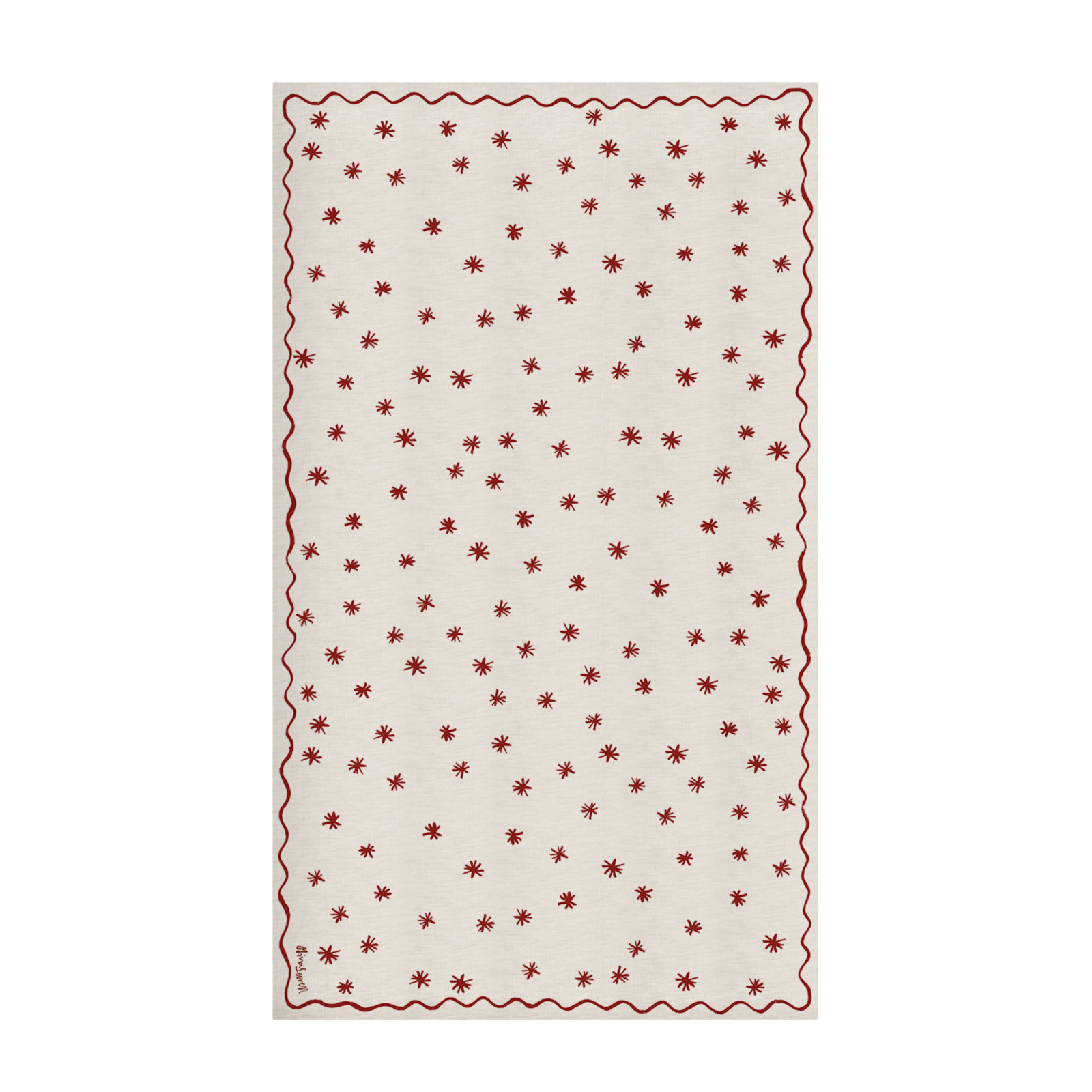 Red Star Linen Tablecloth