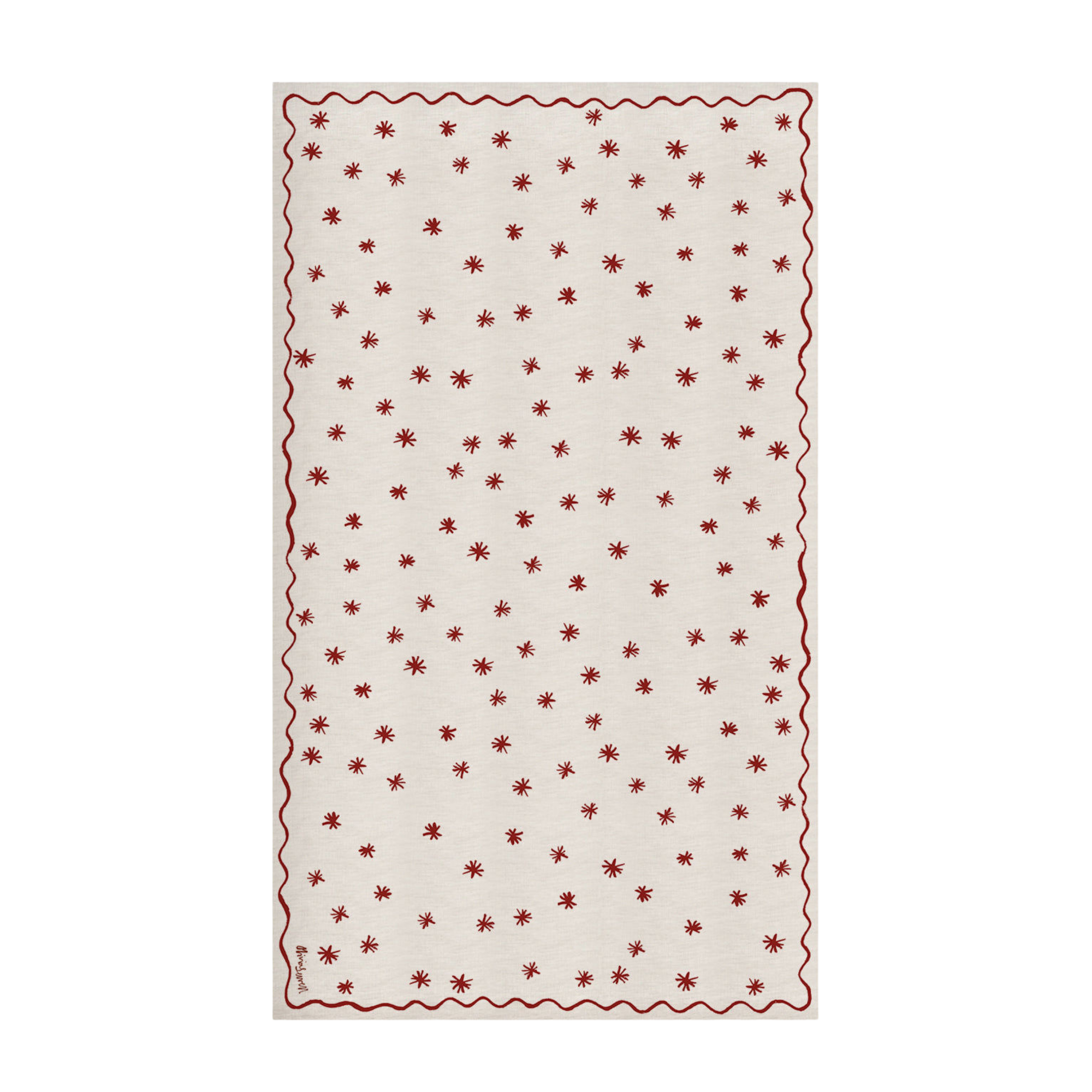 Red Star Linen Tablecloth