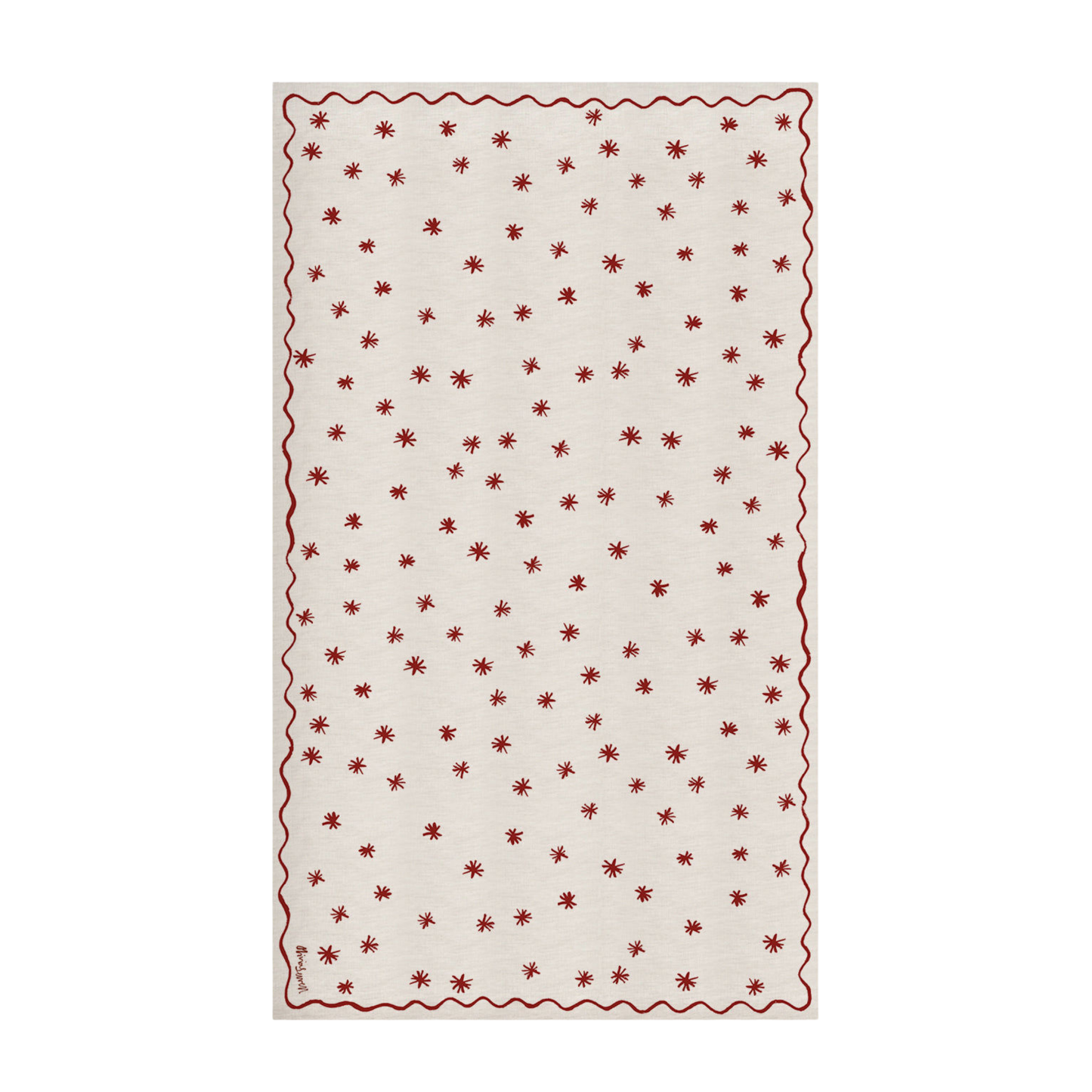 Red Star Linen Tablecloth