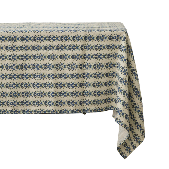 Frank Blue Linen Tablecloth