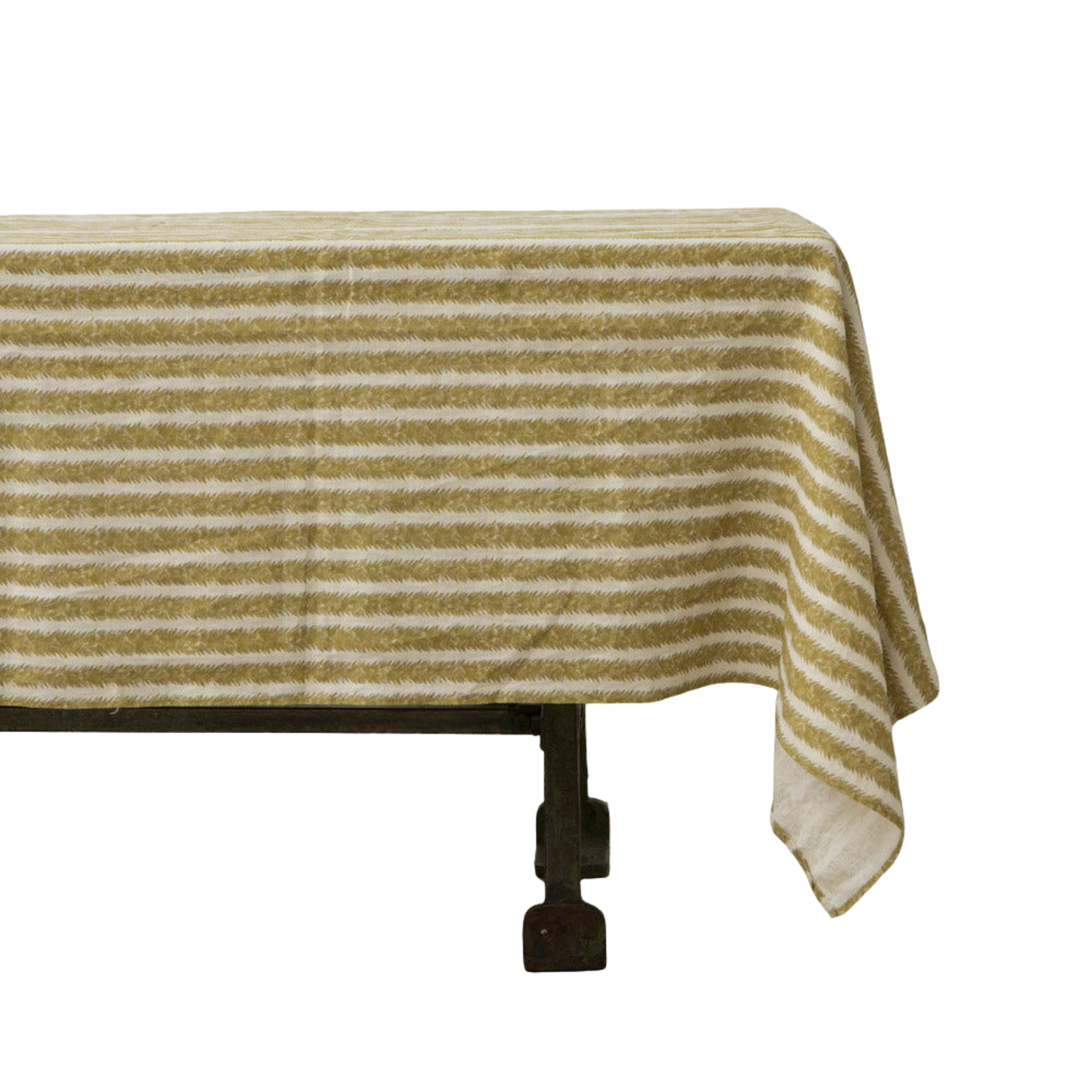 Natural Linen Atria Mini Yellow Tablecloth