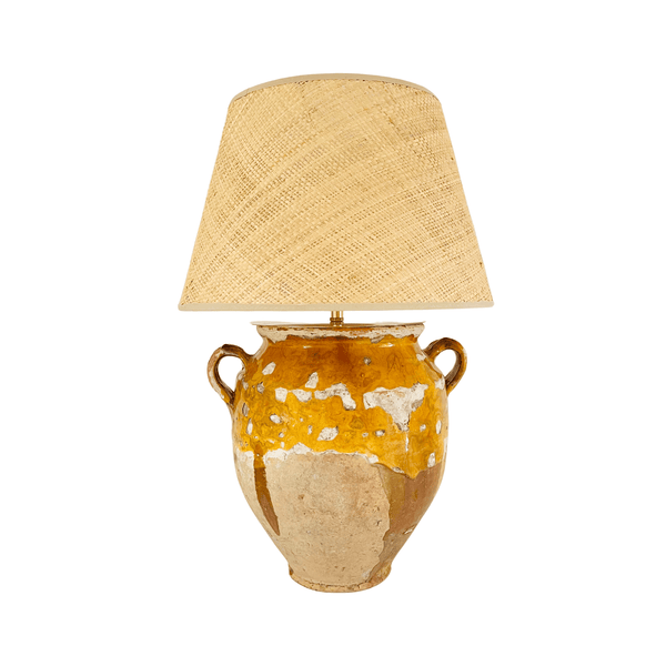 Antique French Confit Jar Lamp