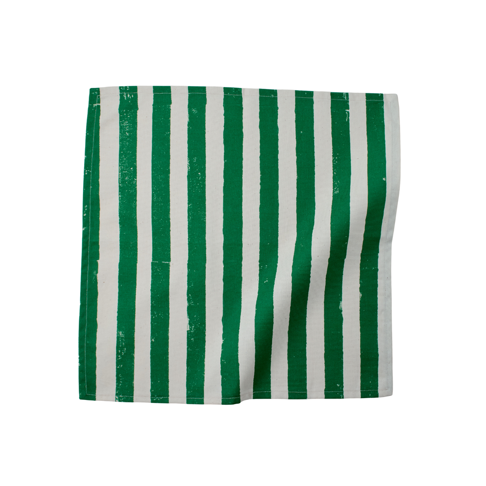 Christmas Green Stripe Napkins