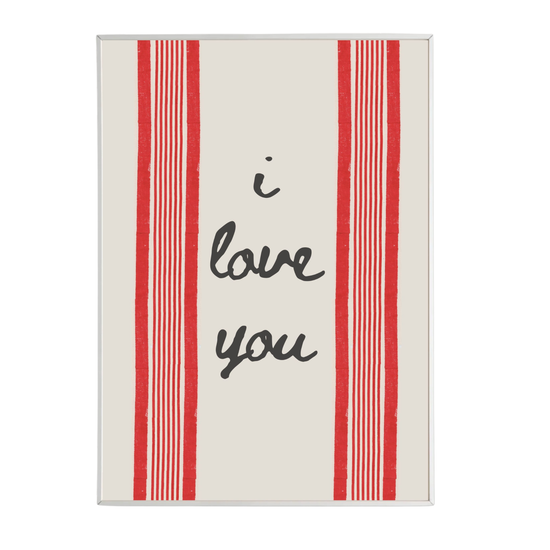 I Love You Print